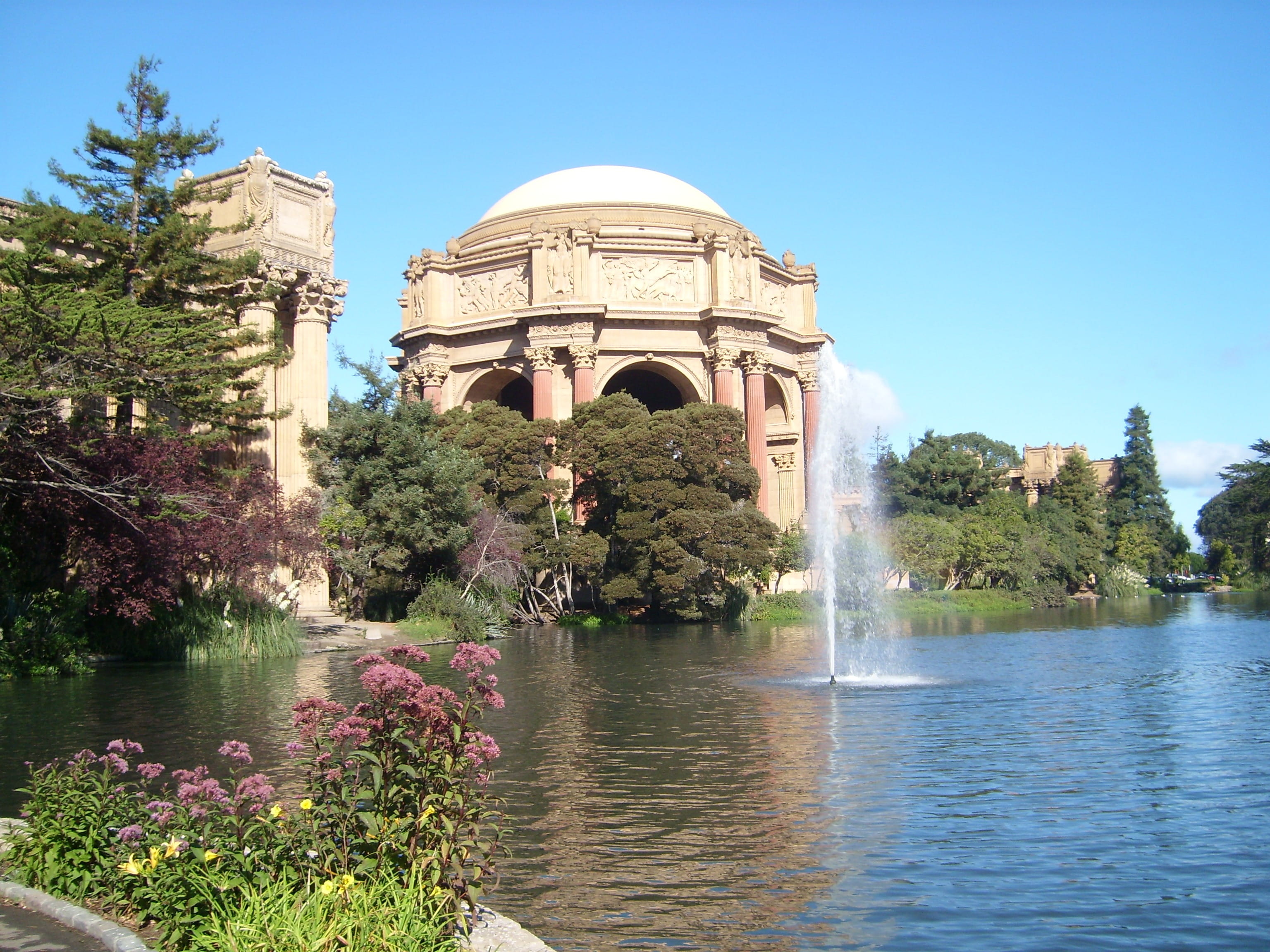 park, nature, tree, architecture And Buildings, the past, day, clear sky, sky, history, lake, built Structure, travel, sanfrancisco, architecture, park - Man Made Space, HD Wallpaper