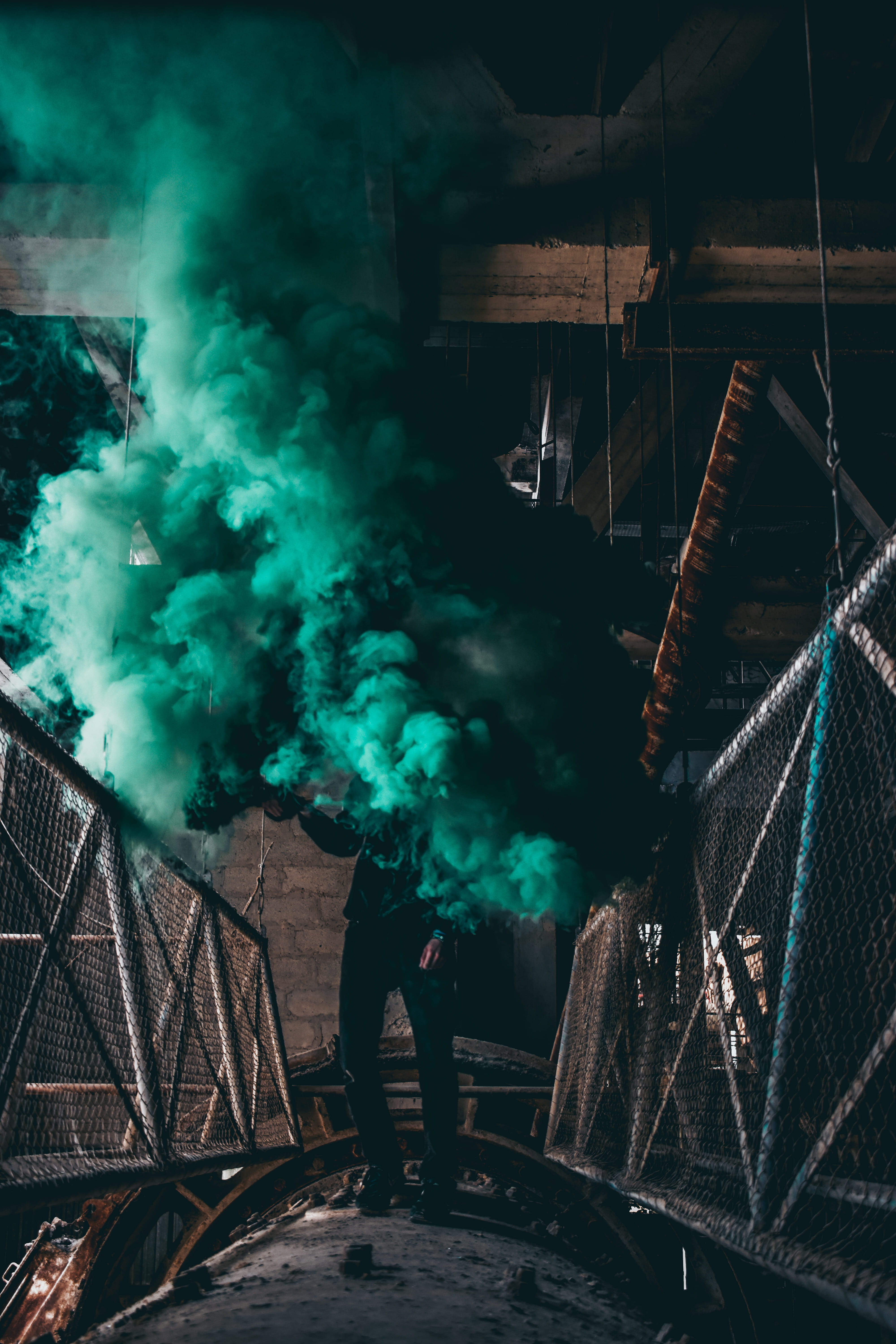 refinery, built structure, one person, urbex, clothing, human, factory, real people, abandoned, staircase, architecture, young adult, railing, building, Phone HD Wallpaper