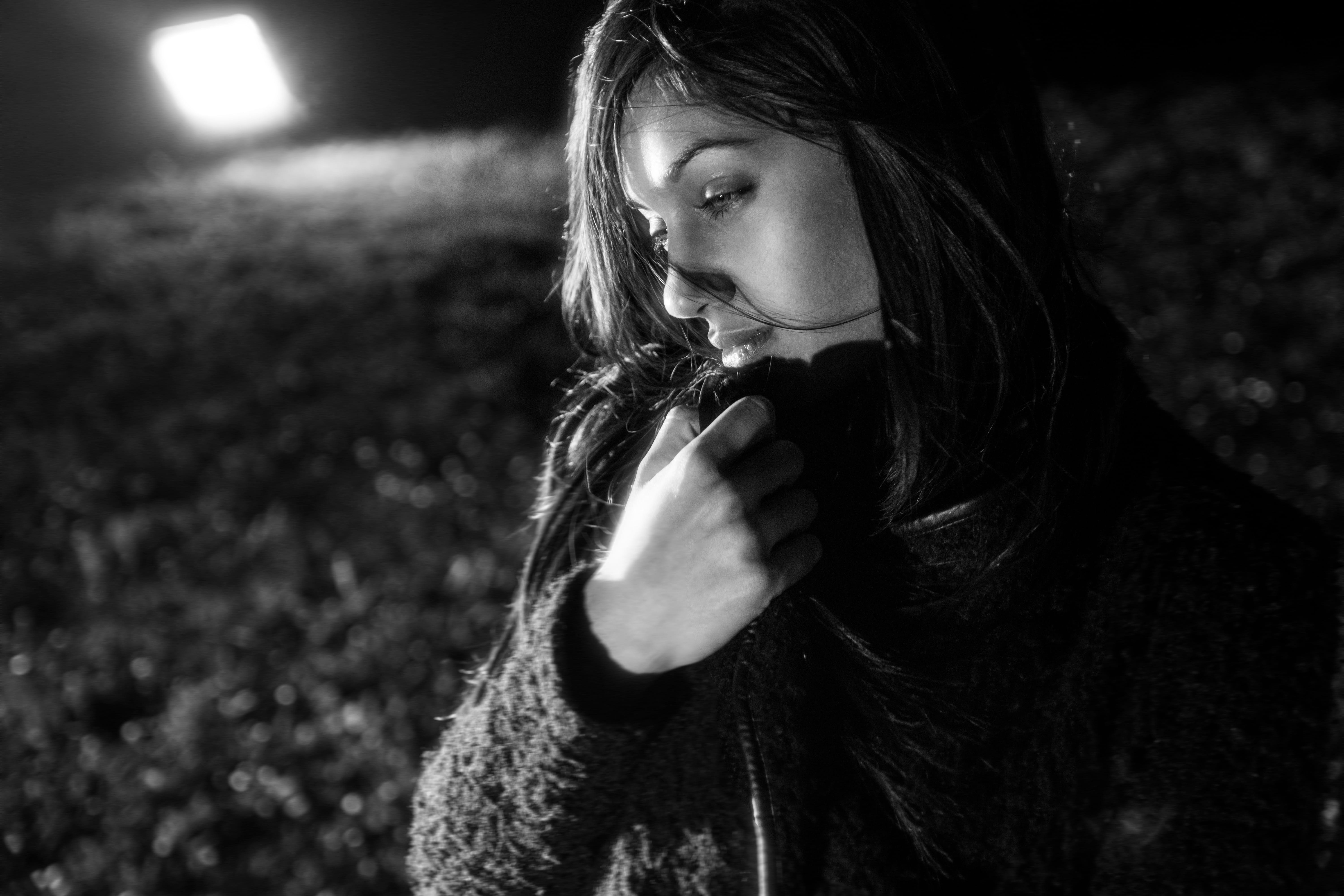 pose, woman, child, retrato, teenager, front view, looking, girl, scarf, innocence, gijón, headshot, focus on foreground, spain, women, looking at camera, HD Wallpaper
