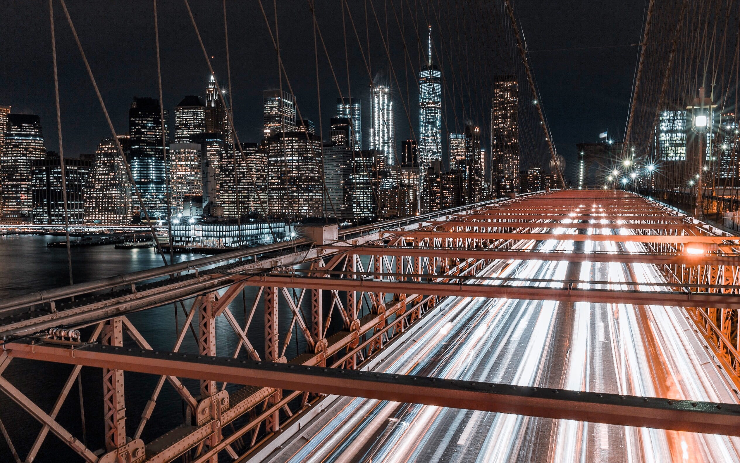 night, long exposure, water, built structure, skycraper, connection, beam, photography, travel destinations, outdoors, urban skyline, architectural, skyscraper, HD Wallpaper