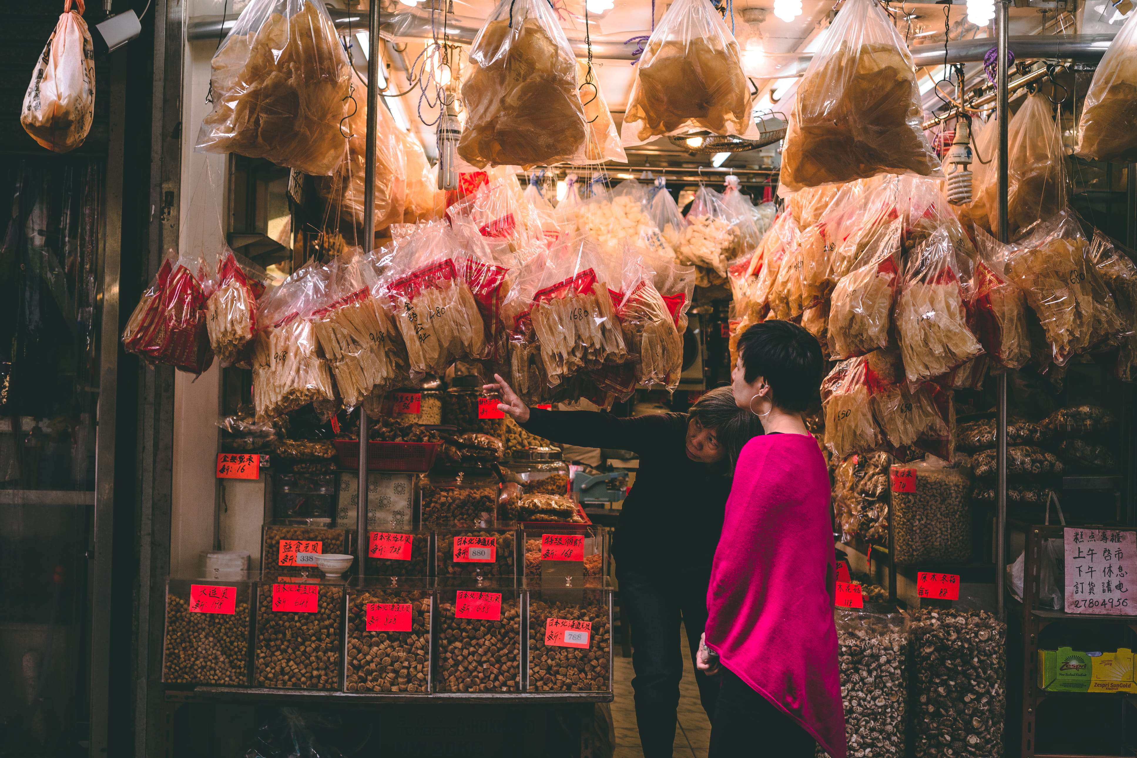 vendor, sweets, china, small business, meat, store, people, buying, choice, 4K, standing, real people, woman, customer, facade, photography, arrangement, HD Wallpaper