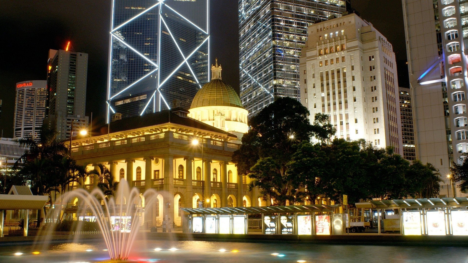 1080P, hong, kong, central, HD Wallpaper