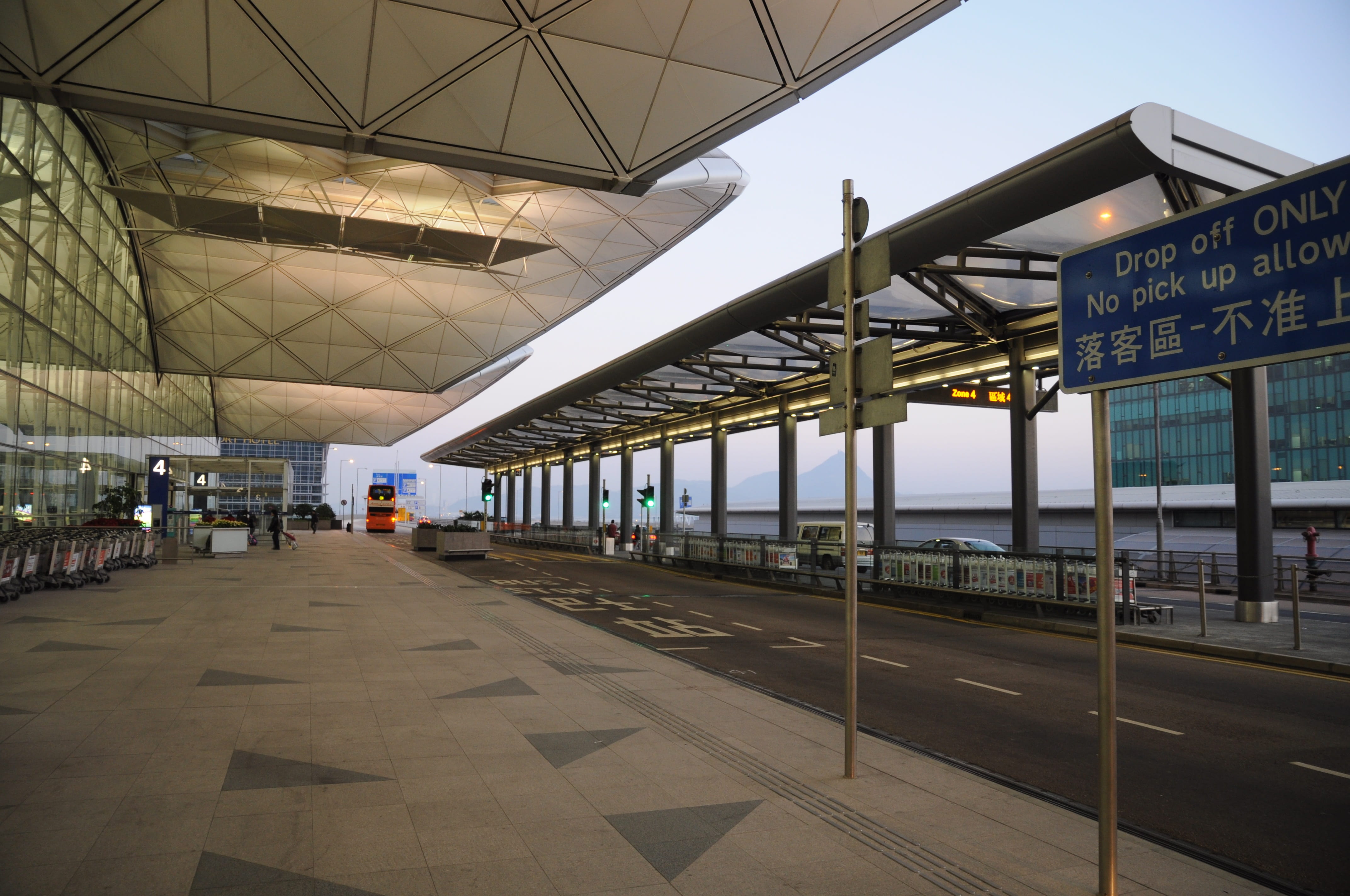travel destinations, public transportation, city, sign, airport, 4K, architecture, ceiling, drop off area, nature, day, outdoors, built structure, mode of transportation, HD Wallpaper