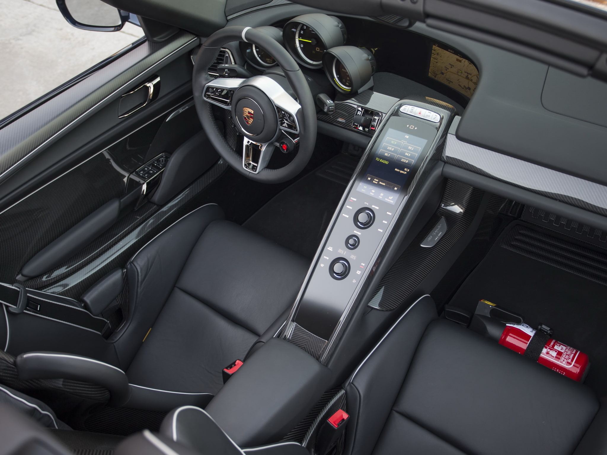 us spec, 1080P, interior, 918, porsche, 2014, spyder, HD Wallpaper