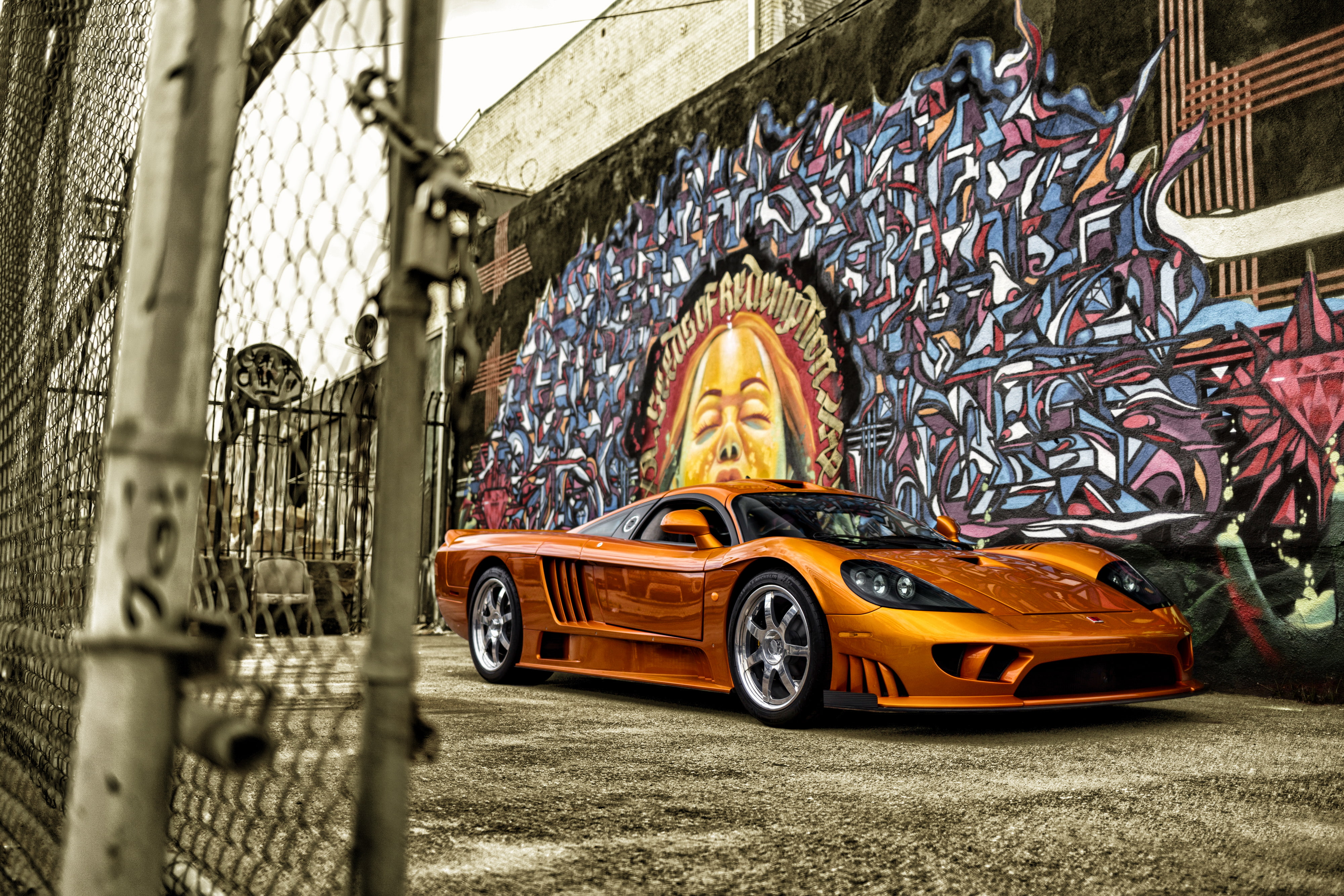 Saleen, 4K, 2005, supercar, Twin Turbo, HD Wallpaper