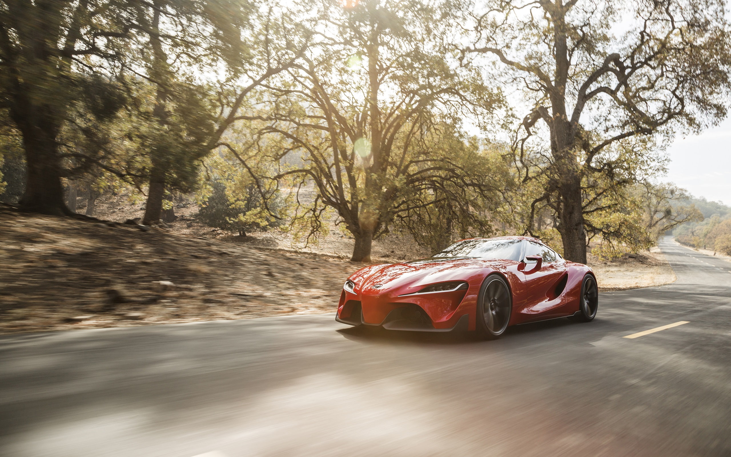 Road, ft, Concept, Supercar, 2K, Speed, Toyota, HD Wallpaper