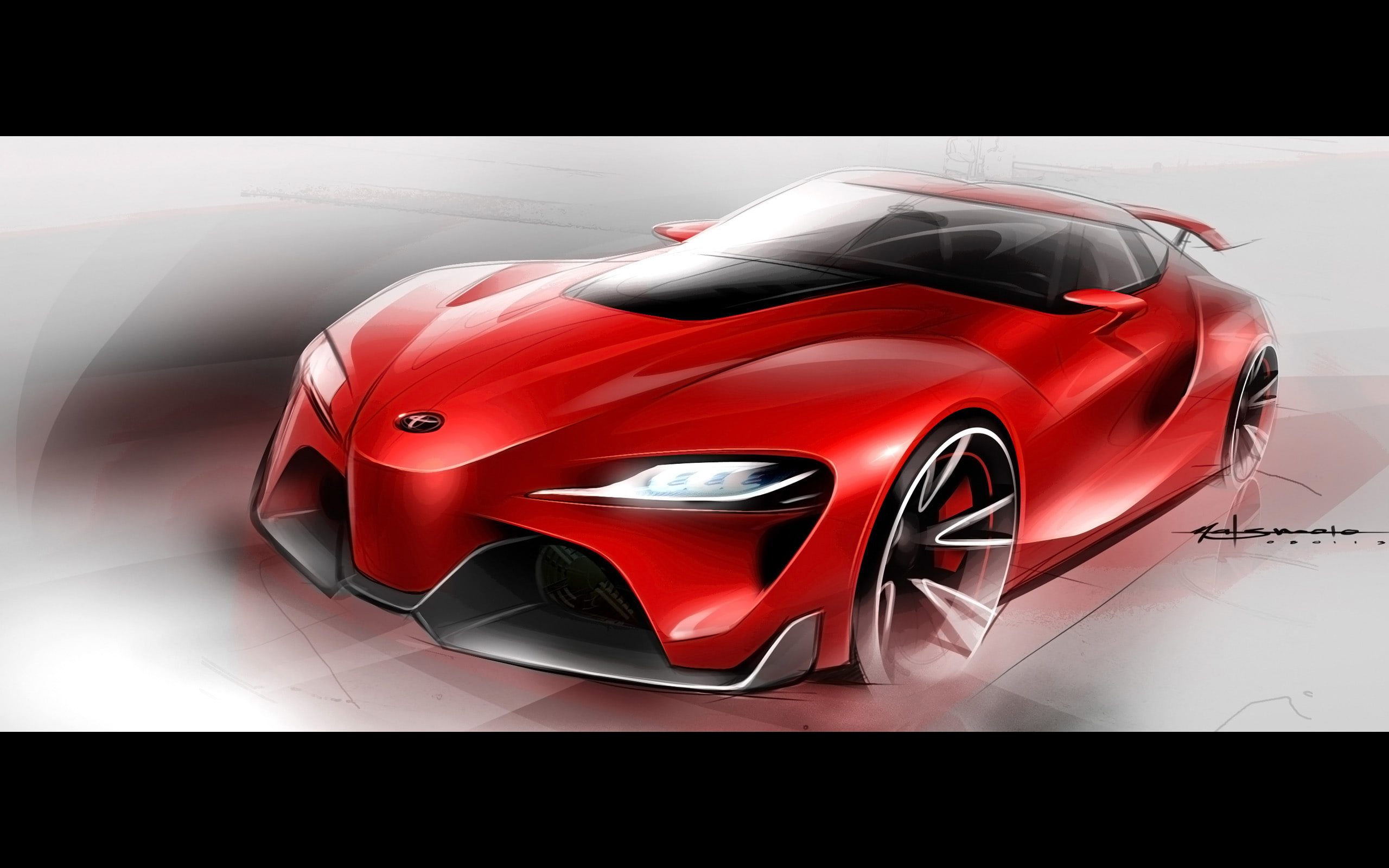 toyota, 2K, concept, supercar, ft 1, 2014, HD Wallpaper