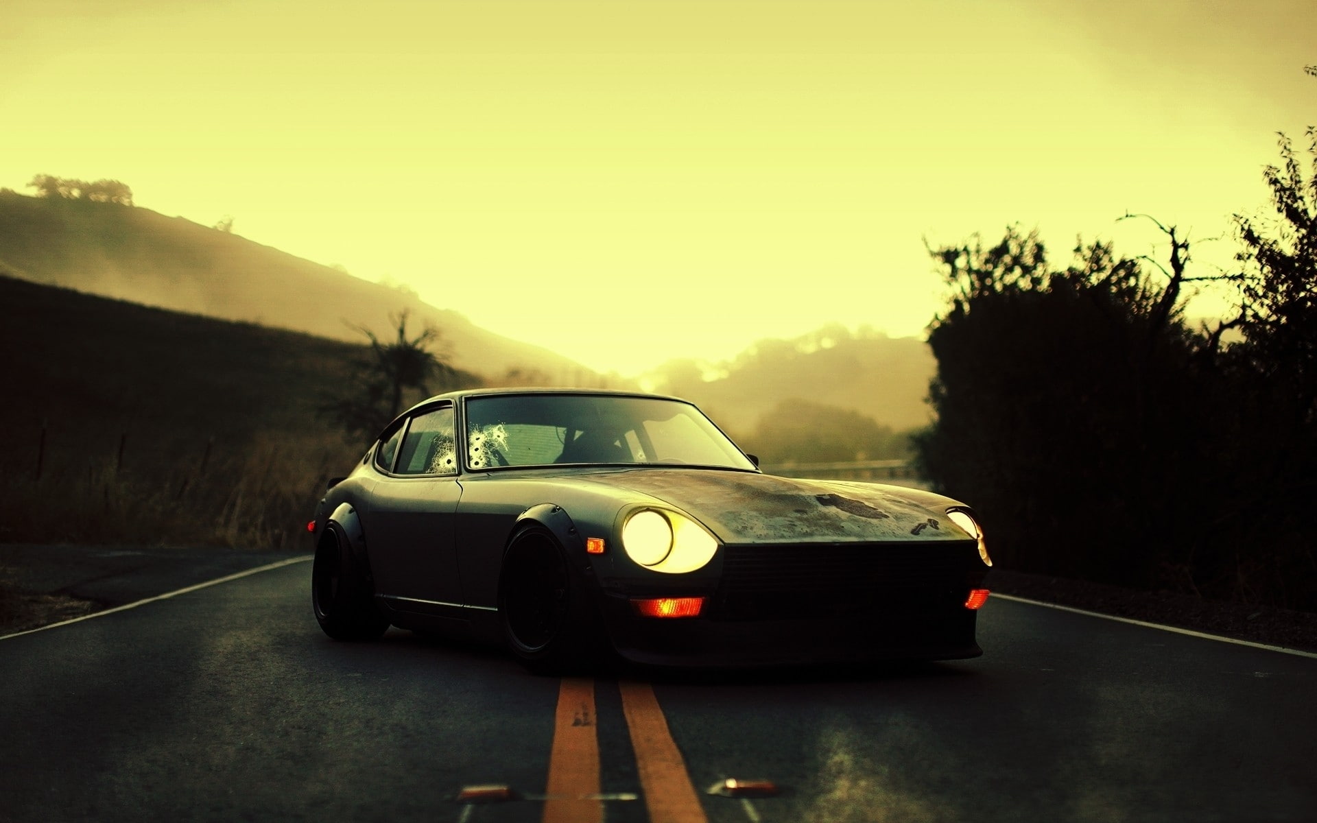 z, datsun, x, photography, abstract, HDR photography, art, hdr, 1080P, cars, hd, HD Wallpaper