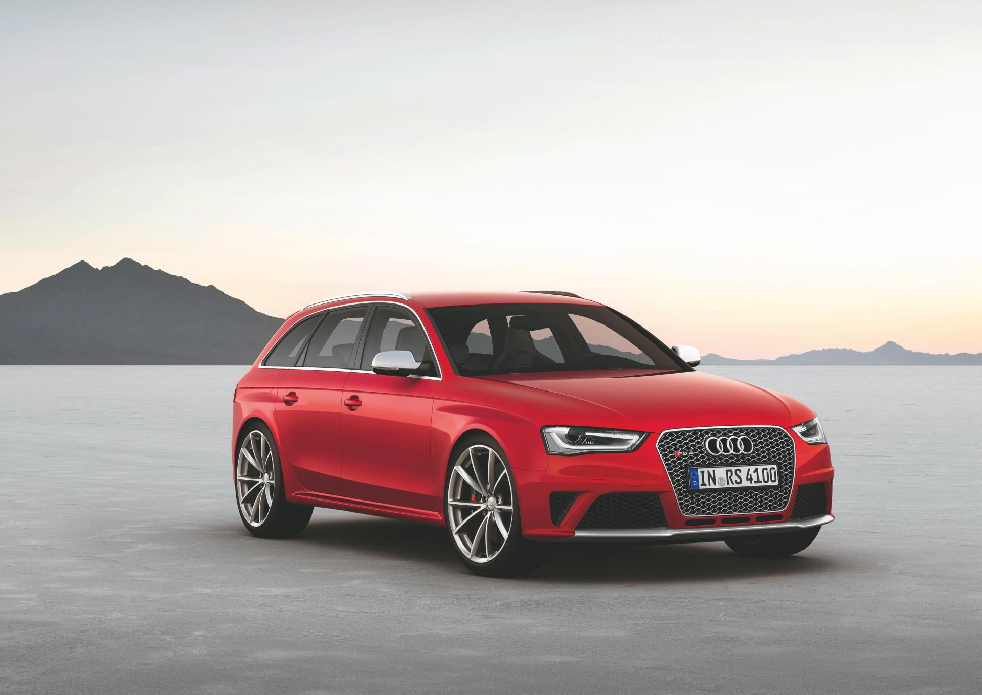 sunset, water, day, audi, sky, land vehicle, mountain, outdoors, nogaro, avant, nature, travel, retro styled, motor vehicle, car, no people, transportation, HD Wallpaper
