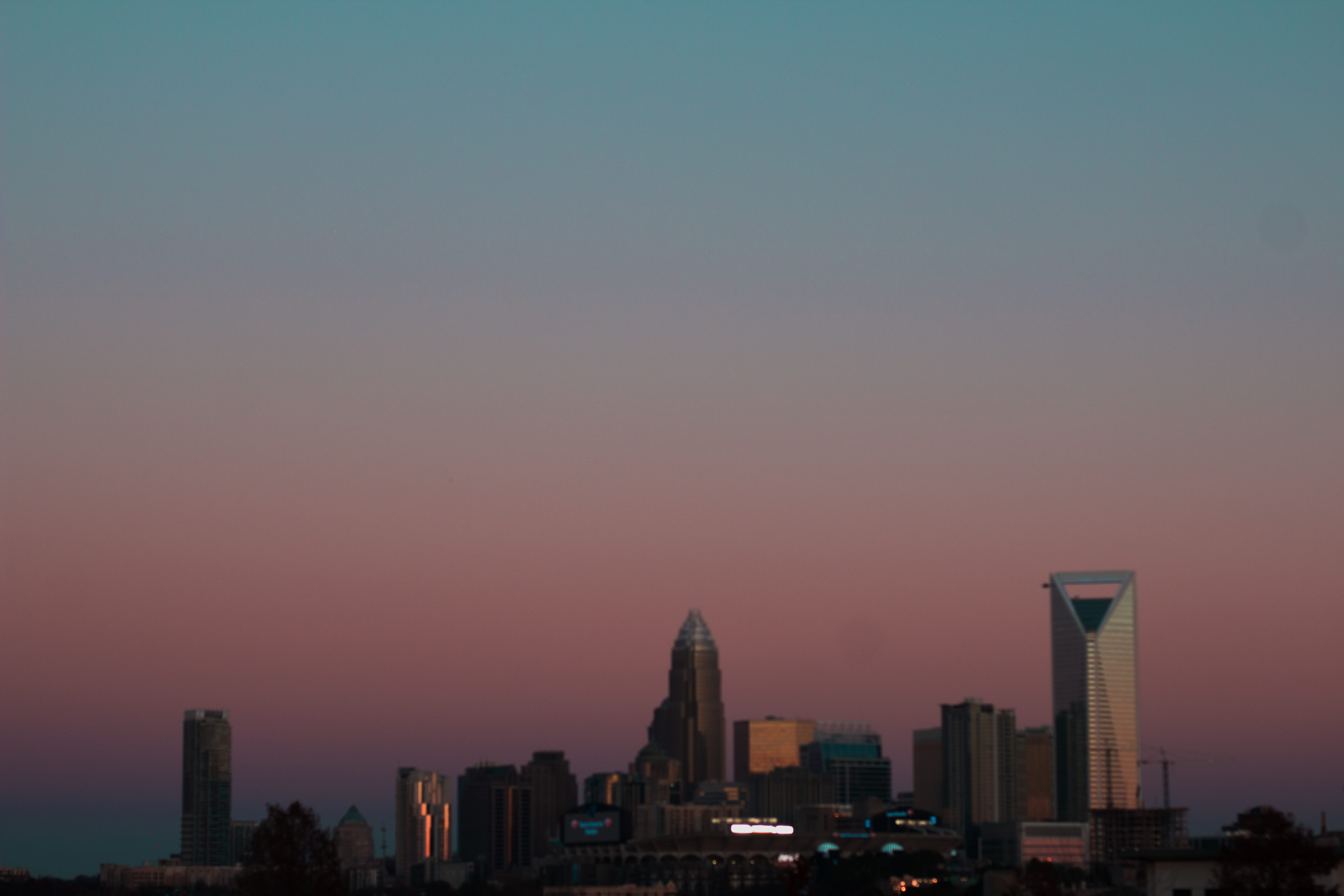 town, sky, carolina, building exterior, office building exterior, tall - high, modern, tower, north, sunset, uptown, downtown, built structure, city, landscape, HD Wallpaper
