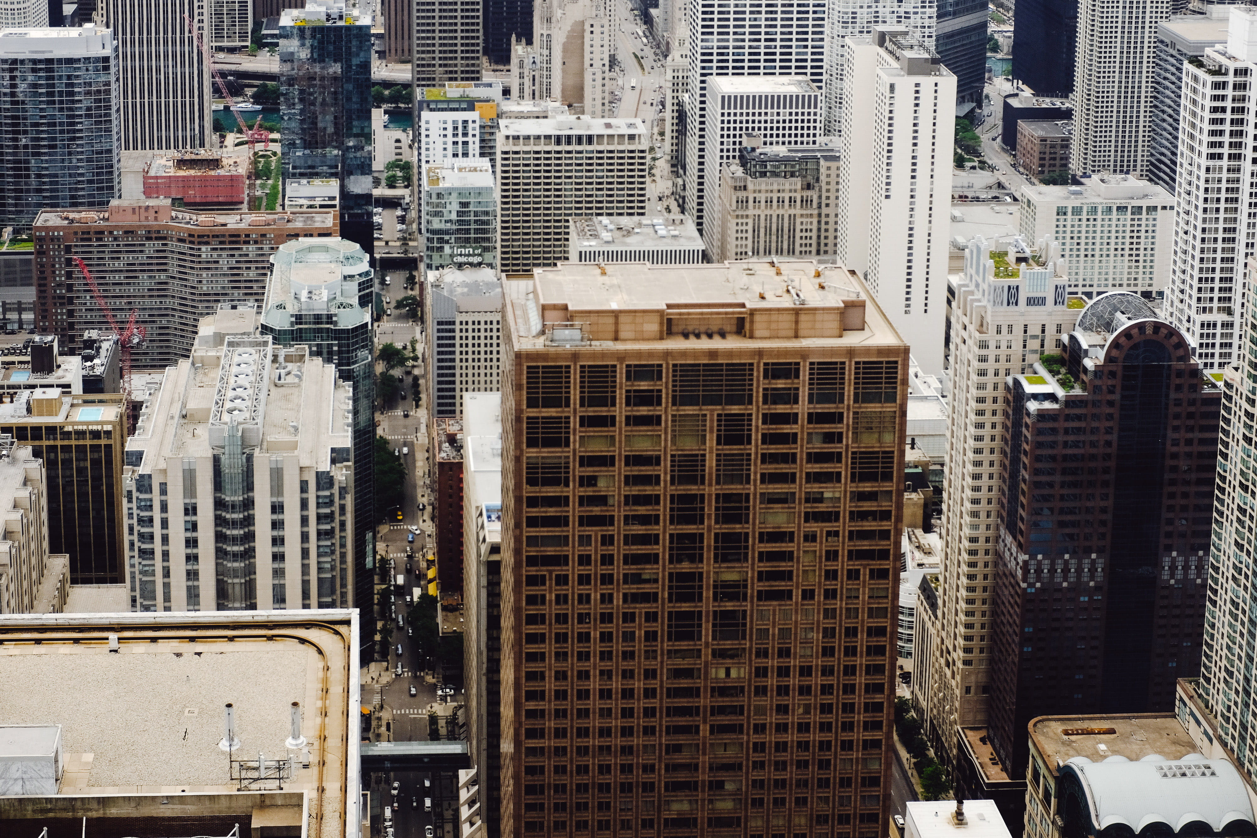 street, office, day, american, uptown, buildings, skyline, michigan, outdoors, modern, hotel, america, building, chicago, skyscraper, architecture, 4K, HD Wallpaper