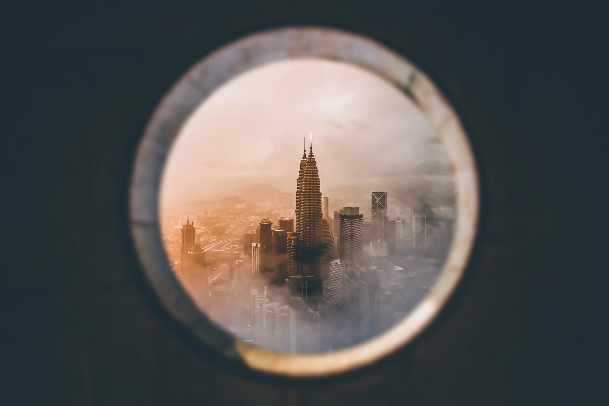 Petronas Twin Towers, the city, 1080P, Malaysia, window, Kuala Lumpur, HD Wallpaper