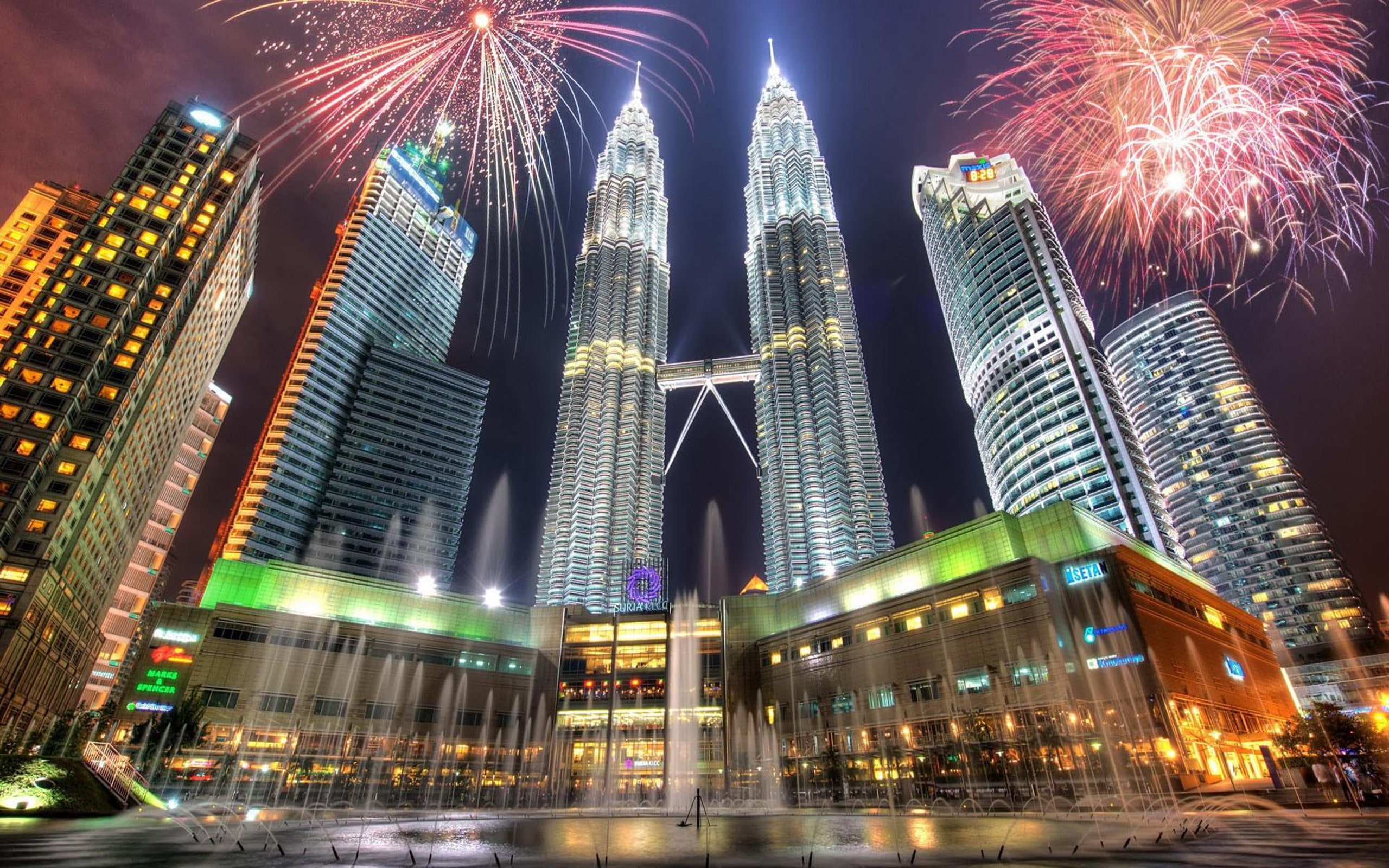 twin, 2K, m, towers, lumpur, kuala, petronas, HD Wallpaper