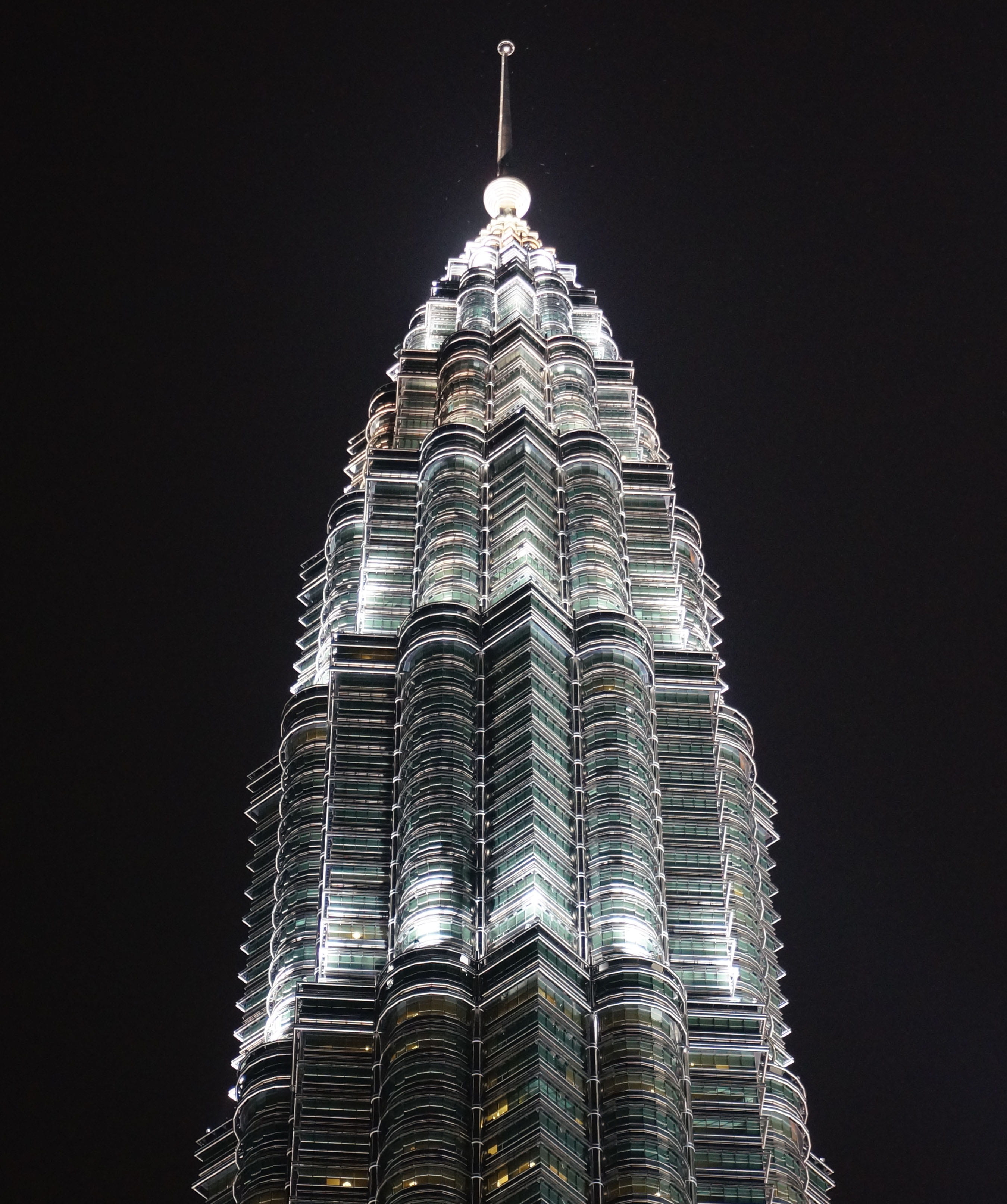 tall - high, gray, masterpiece, sky, office building exterior, luxury, no people, 2K, building exterior, skyscraper, building, built structure, nighttime, Phone HD Wallpaper