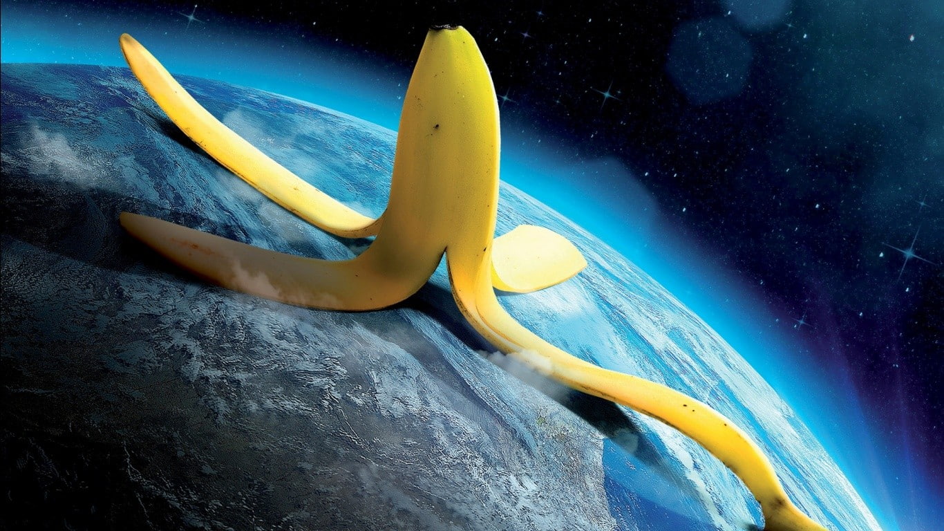 720P, bananas, digital art, world, Photoshop, Earth, HD Wallpaper
