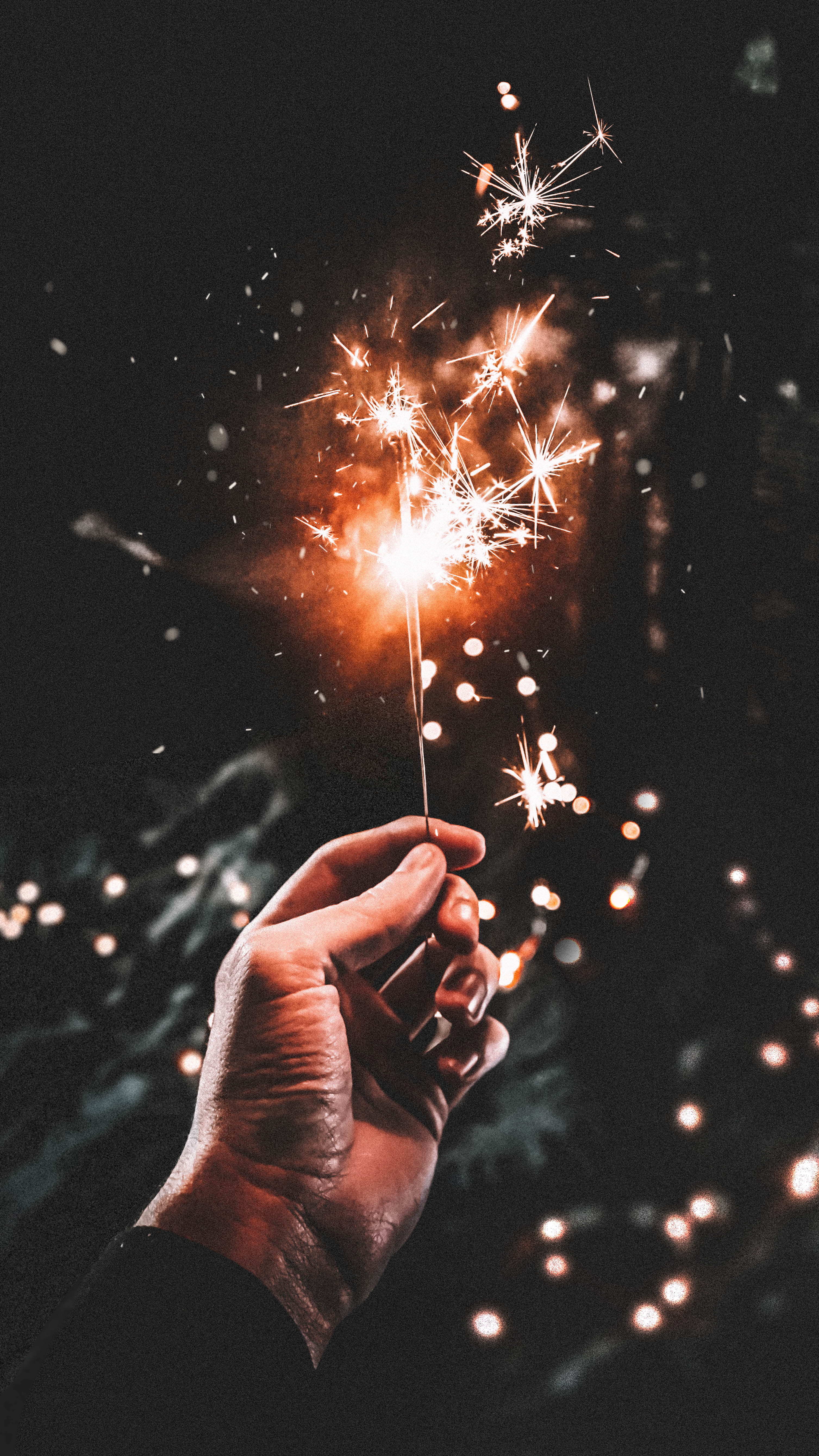 lighted, motion, firework, fireworks, body part, blurred motion, person, light, exploding, illuminated, celebration, sparks, 5K, human hand, one person, Phone HD Wallpaper