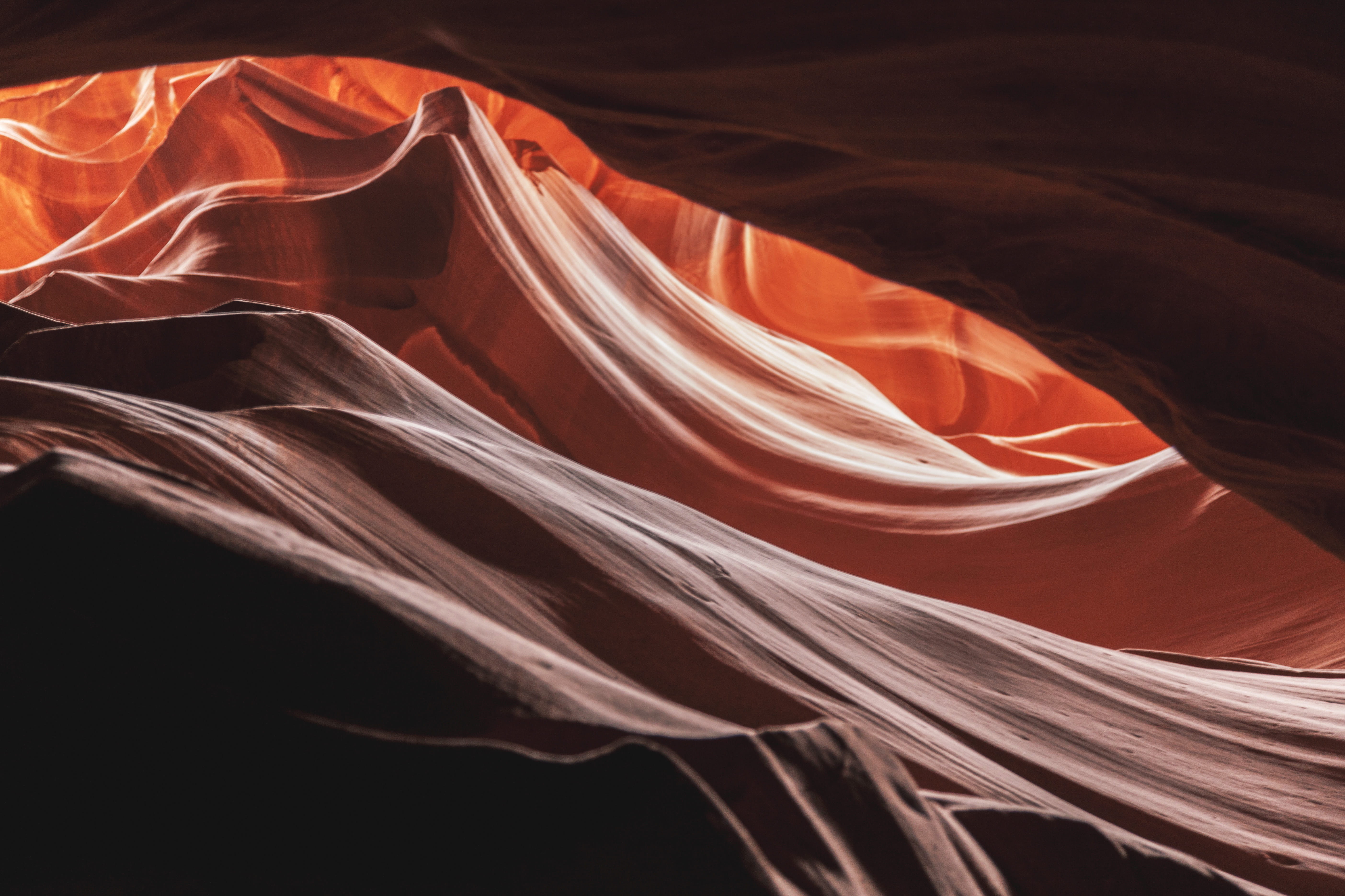 non-urban scene, black color, natural, no people, rock, layered, nature, beauty in nature, textured, eroded, canyon, rock formation, uSA, Rocks, sandstone, HD Wallpaper