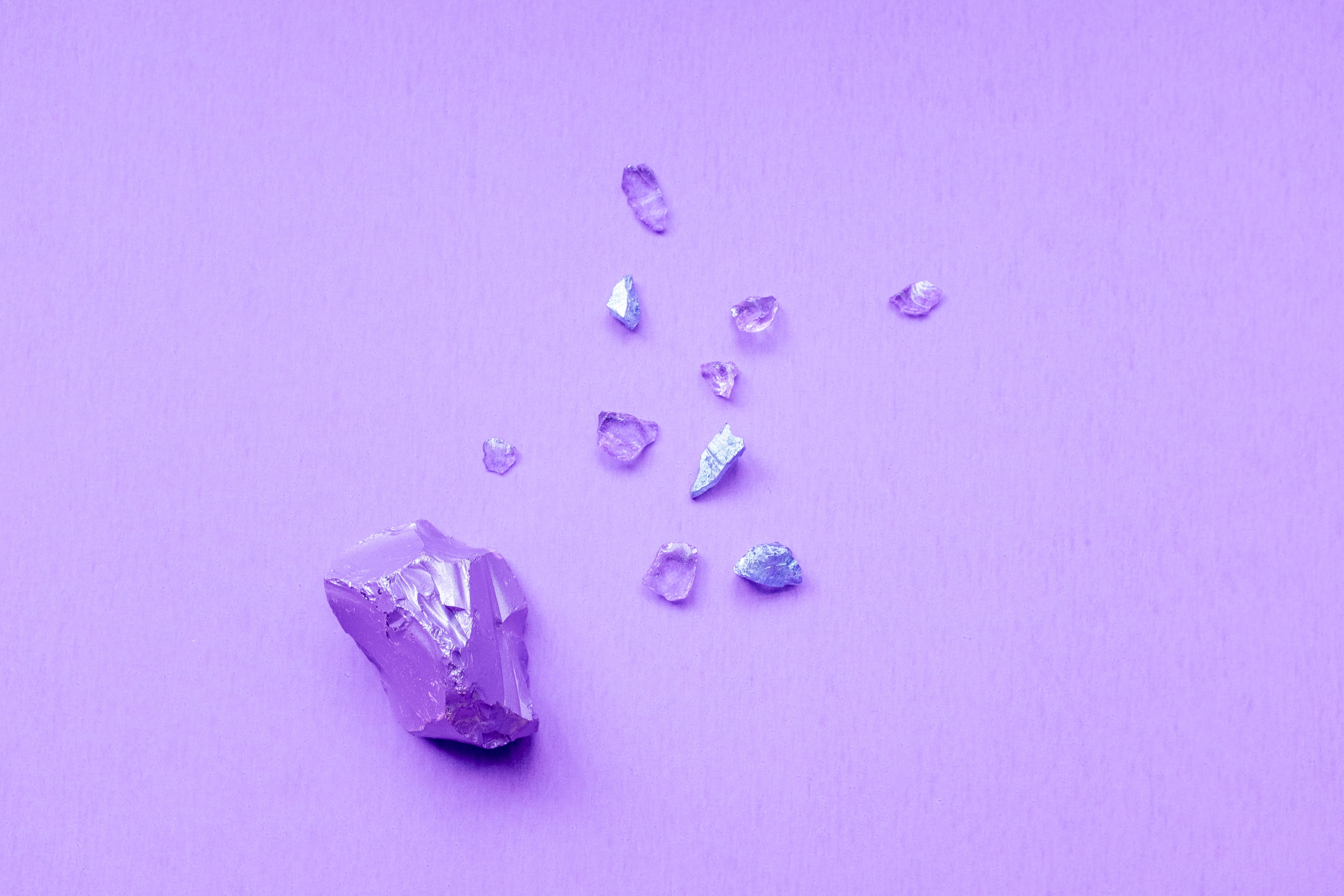 food, flat lay, rock, pastel, food and drink, monochromatic, indoors, stones, rocks, pink color, no people, colored background, large group of objects, HD Wallpaper