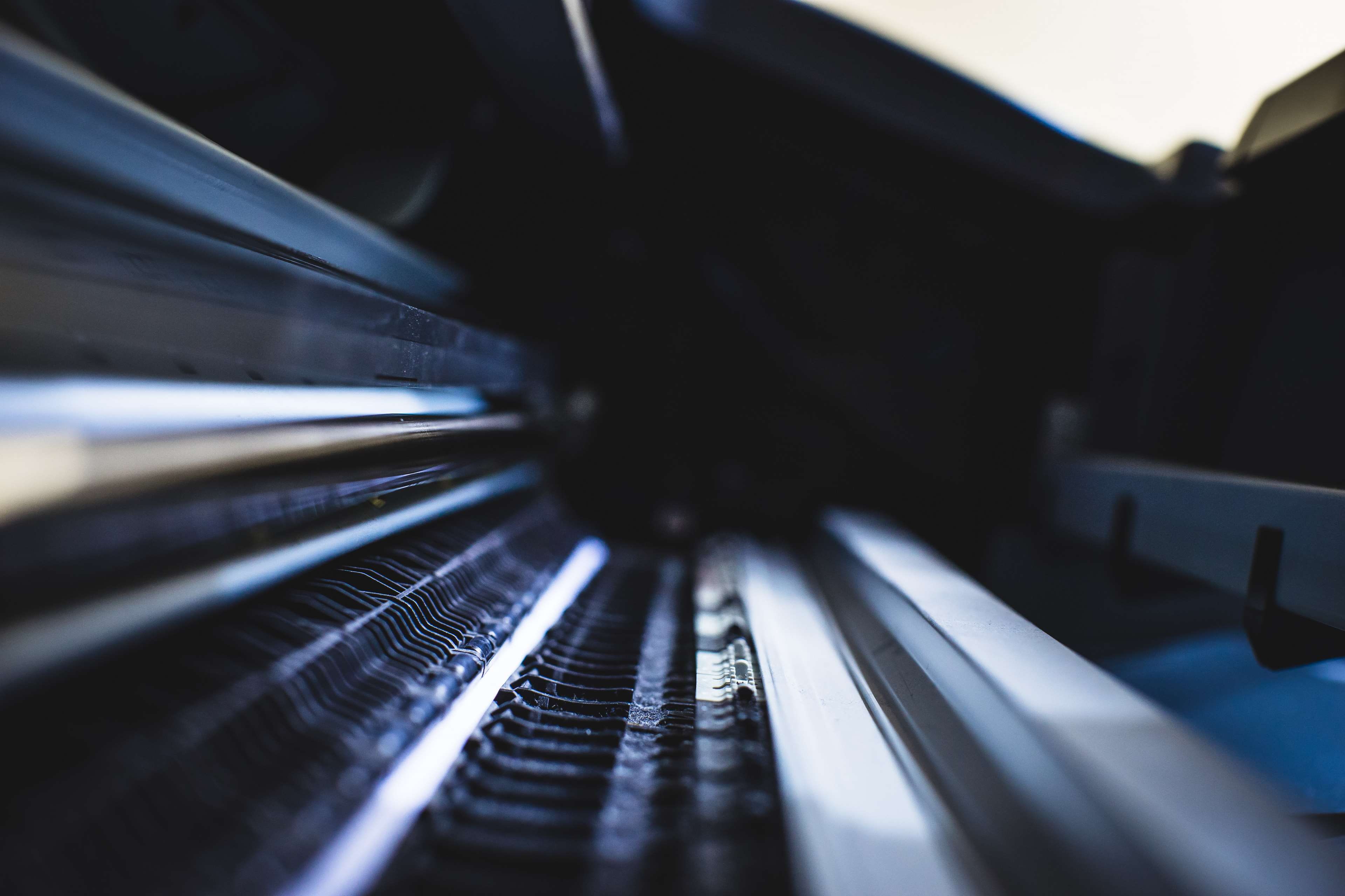 pattern, close, musical equipment, record, inside, 4K, black color, plotter, indoors, business, no people, shallow depth field, metal, arts culture and entertainment, HD Wallpaper