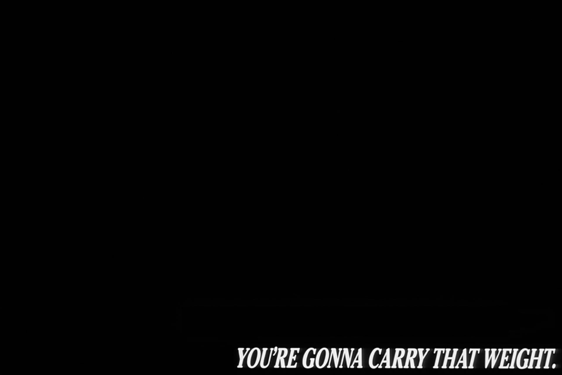 youre gonna carry that weight, 1080P, Cowboy Bebop, The Beatles, minimalism, HD Wallpaper