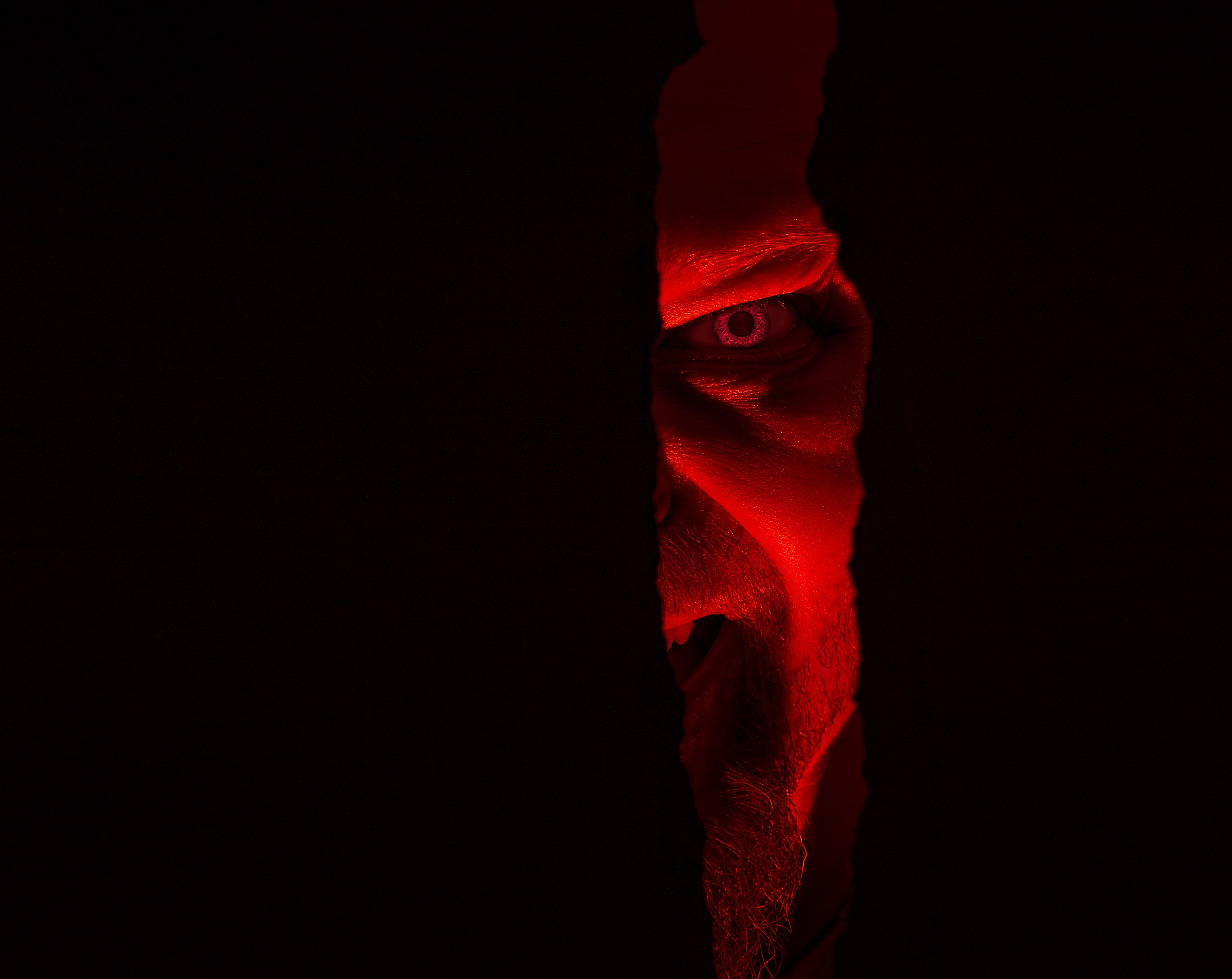 get, close-up, one person, portrait, headshot, kuopio, studio shot, 5K, Devil, black background, young adult, watchout, indoors, ominous, Black, Evil, HD Wallpaper