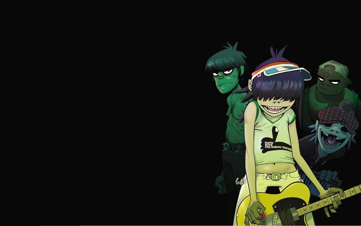 Noodle, Murdoc, Jamie Hewlett, Russel, 2, 720P, d, Trip Rock, Gorillaz, HD Wallpaper