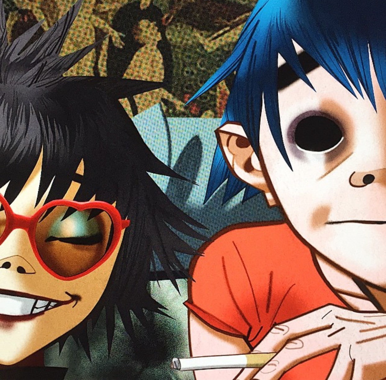 480P, 2D, Jamie Hewlett, Gorillaz, Noodle, HD Wallpaper
