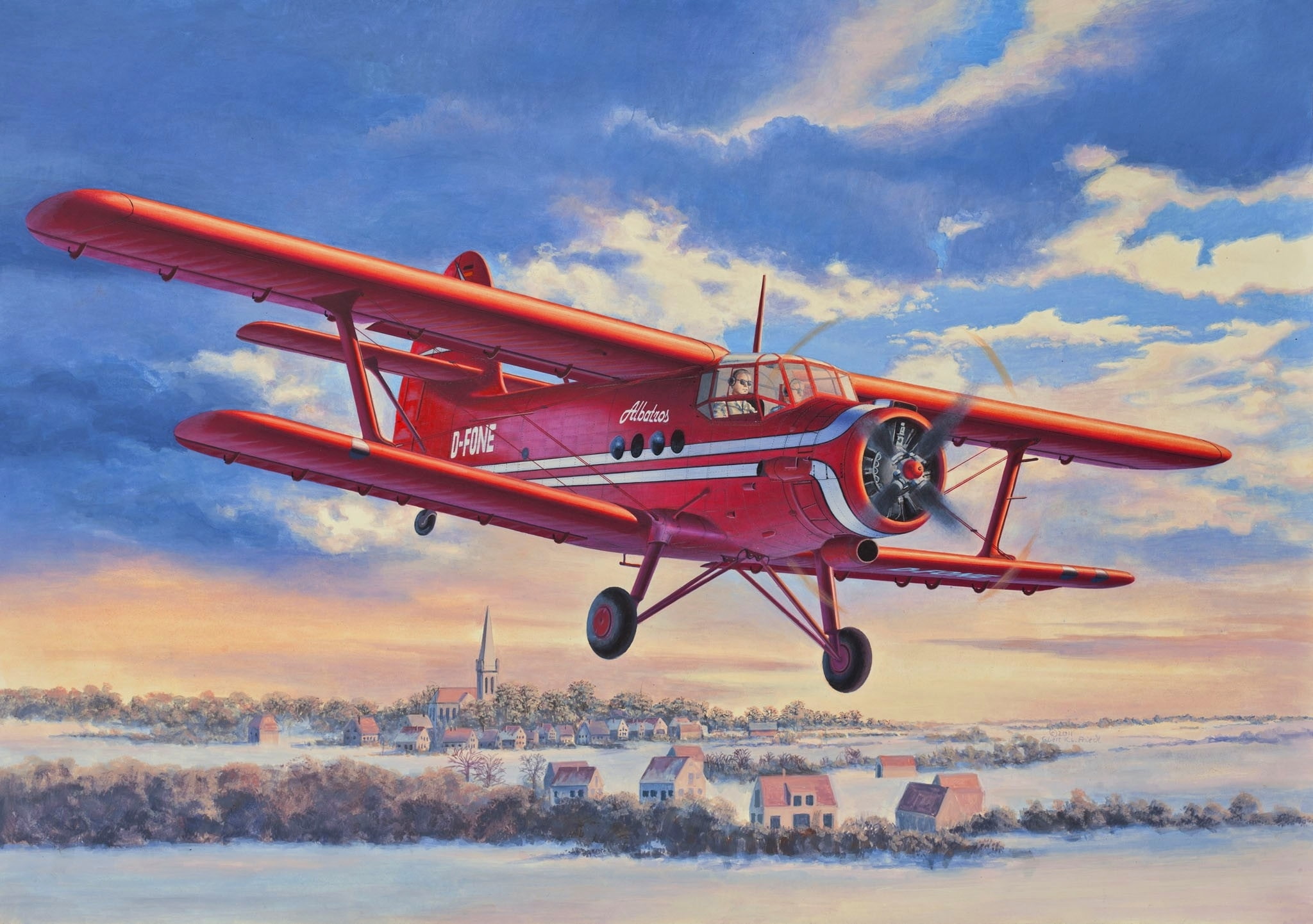 Anushka, transport, An-2, Antonov, 1080P, biplane, the plane, easy, D-FONE, figure, maize, HD Wallpaper