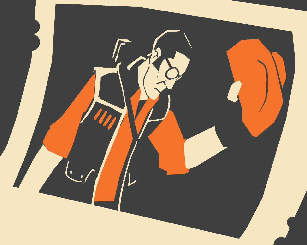 minimalism, 720P, Team Fortress 2, Sniper (TF2), HD Wallpaper