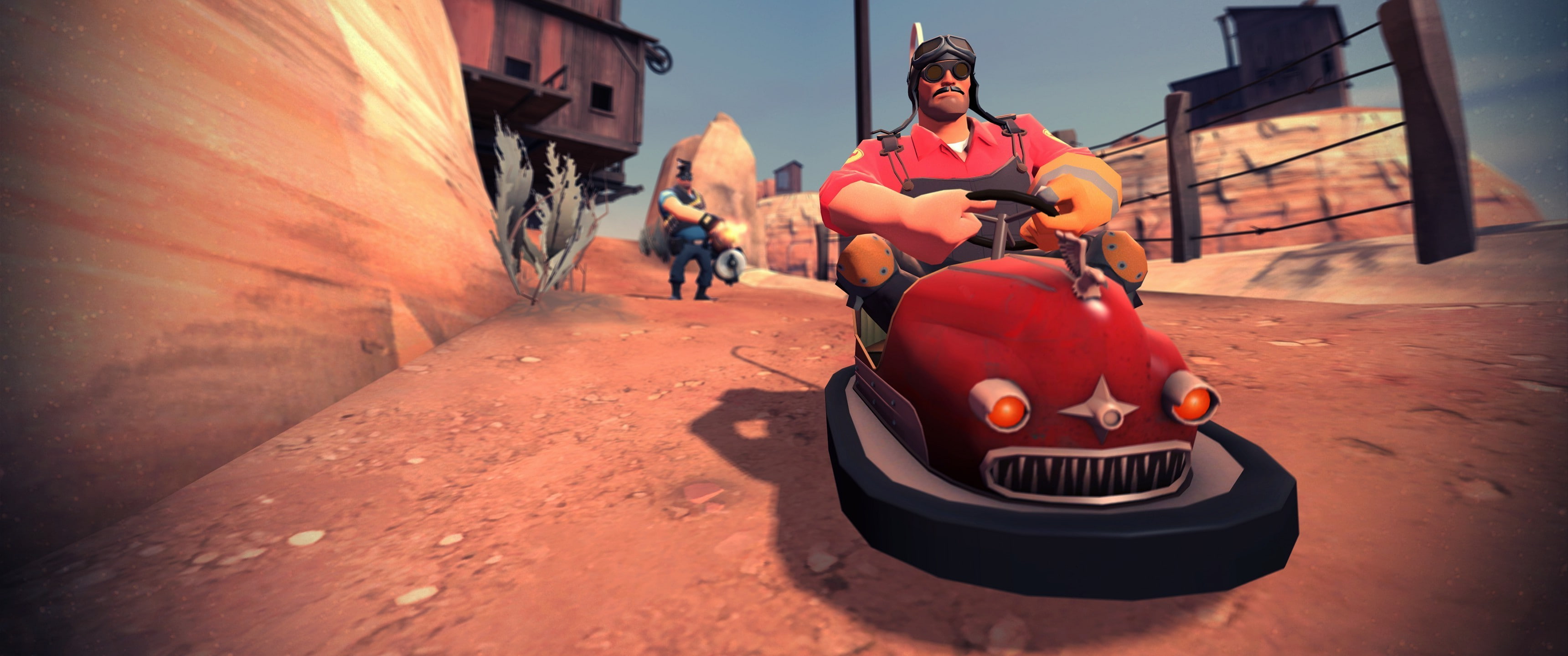 engineer character heavy charater team fortress 2 video games scooters, crouching, day, offspring, women, architecture, boys, child, city, men, outdoors, HD Wallpaper