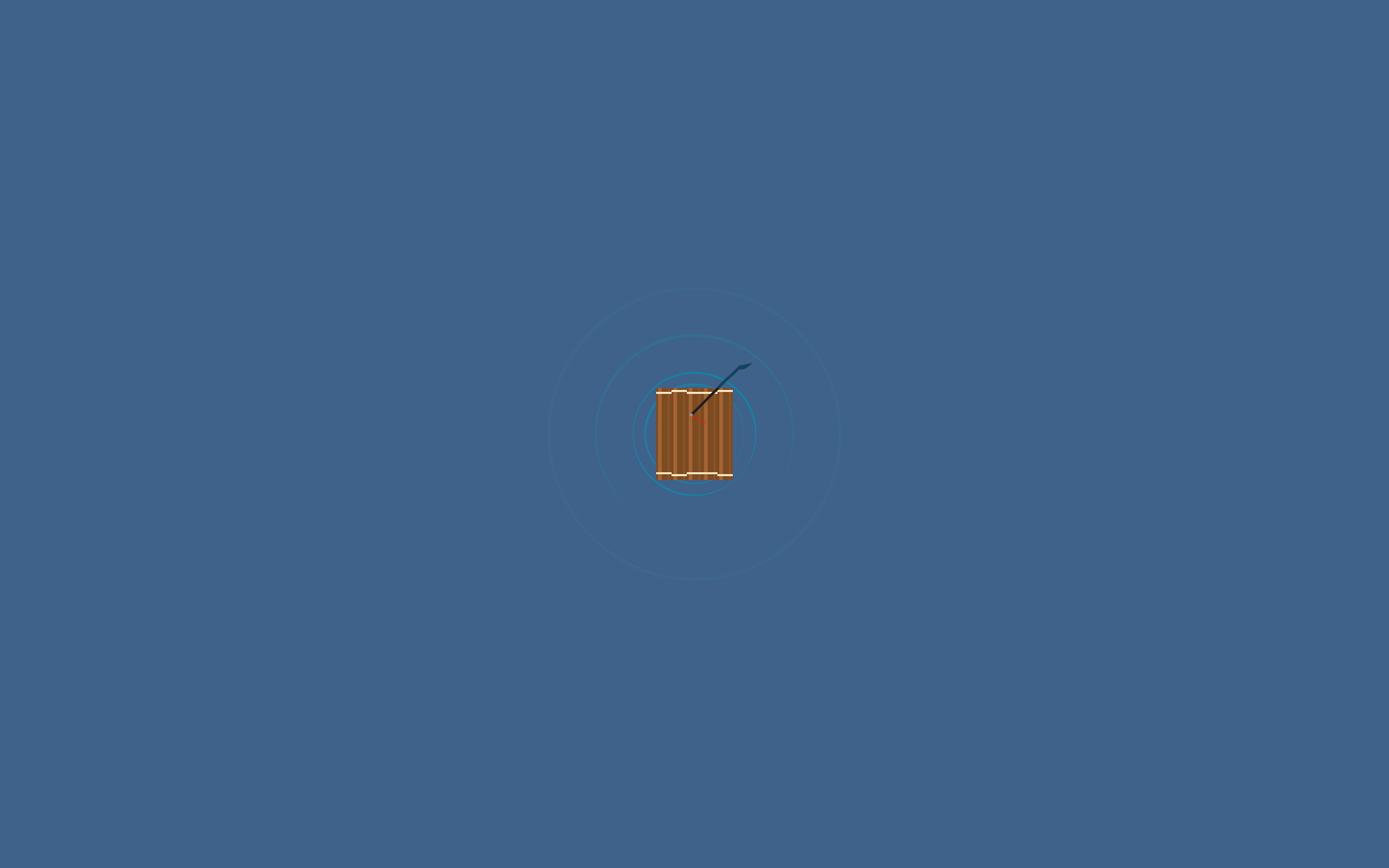 2K, artwork, raft, minimalism, HD Wallpaper