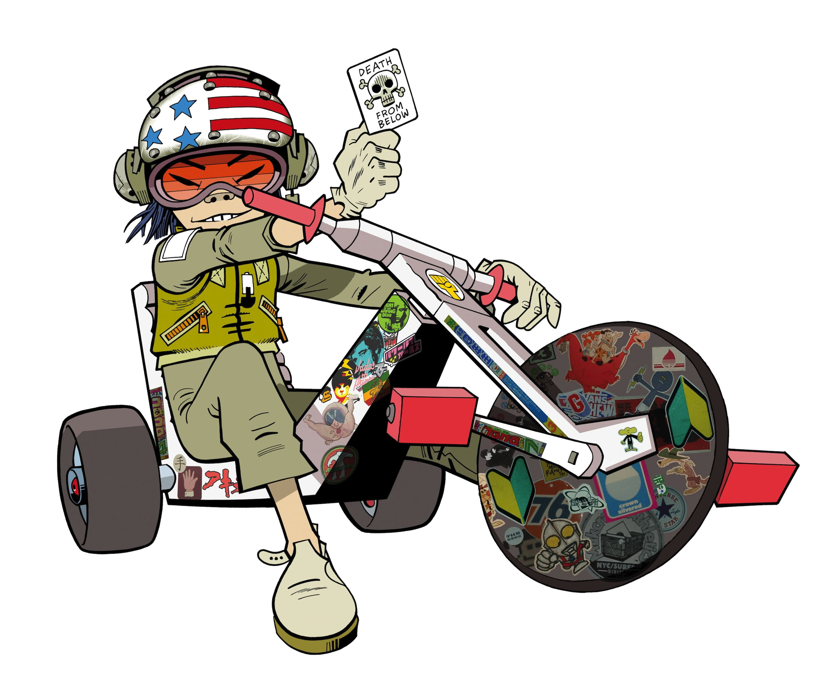 2K, hip, urban, gorillaz, cartoon, HD Wallpaper