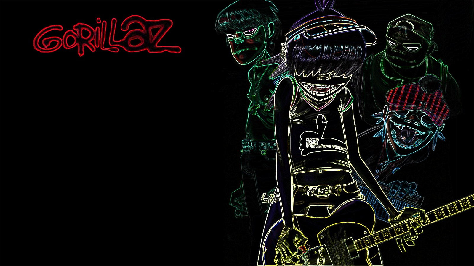 720P, gorillaz, HD Wallpaper