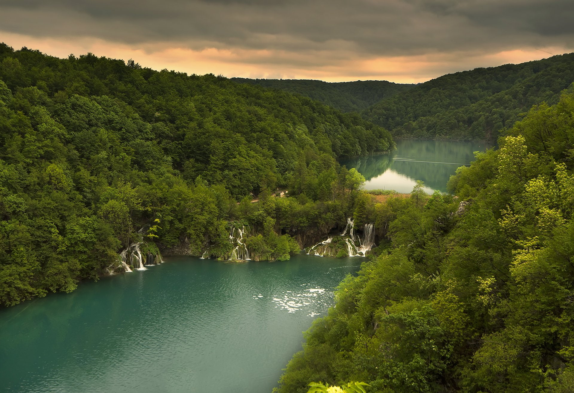 Earth, Tree, Lake, Forest, 1080P, Plitvice Lake National Park, Waterfall, Waterfalls, HD Wallpaper