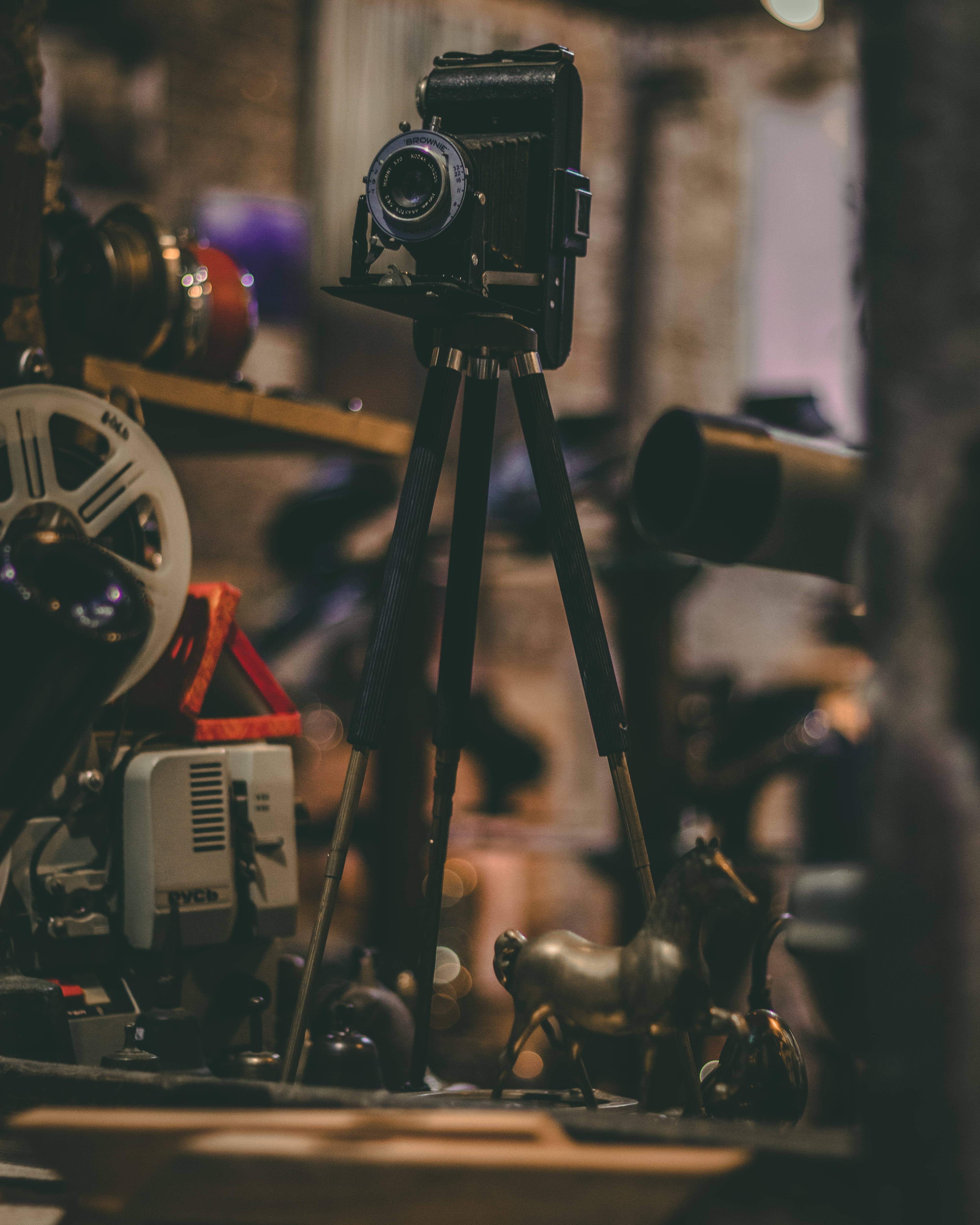 summer, camera - photographic equipment, shop, recording studio, still life, studio, mood, digital camera, home video camera, arts culture and entertainment, Phone HD Wallpaper