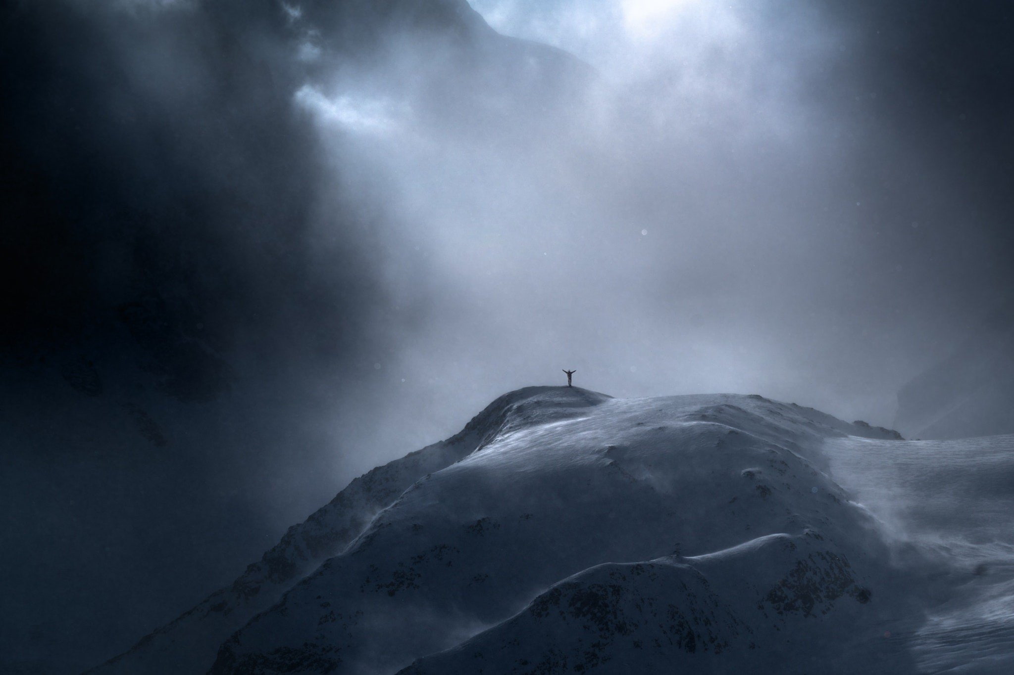 ominous, landscape, warning sign, dark, environment, mountain, cold temperature, power in nature, scenics - nature, tranquility, mountain peak, beauty in nature, HD Wallpaper