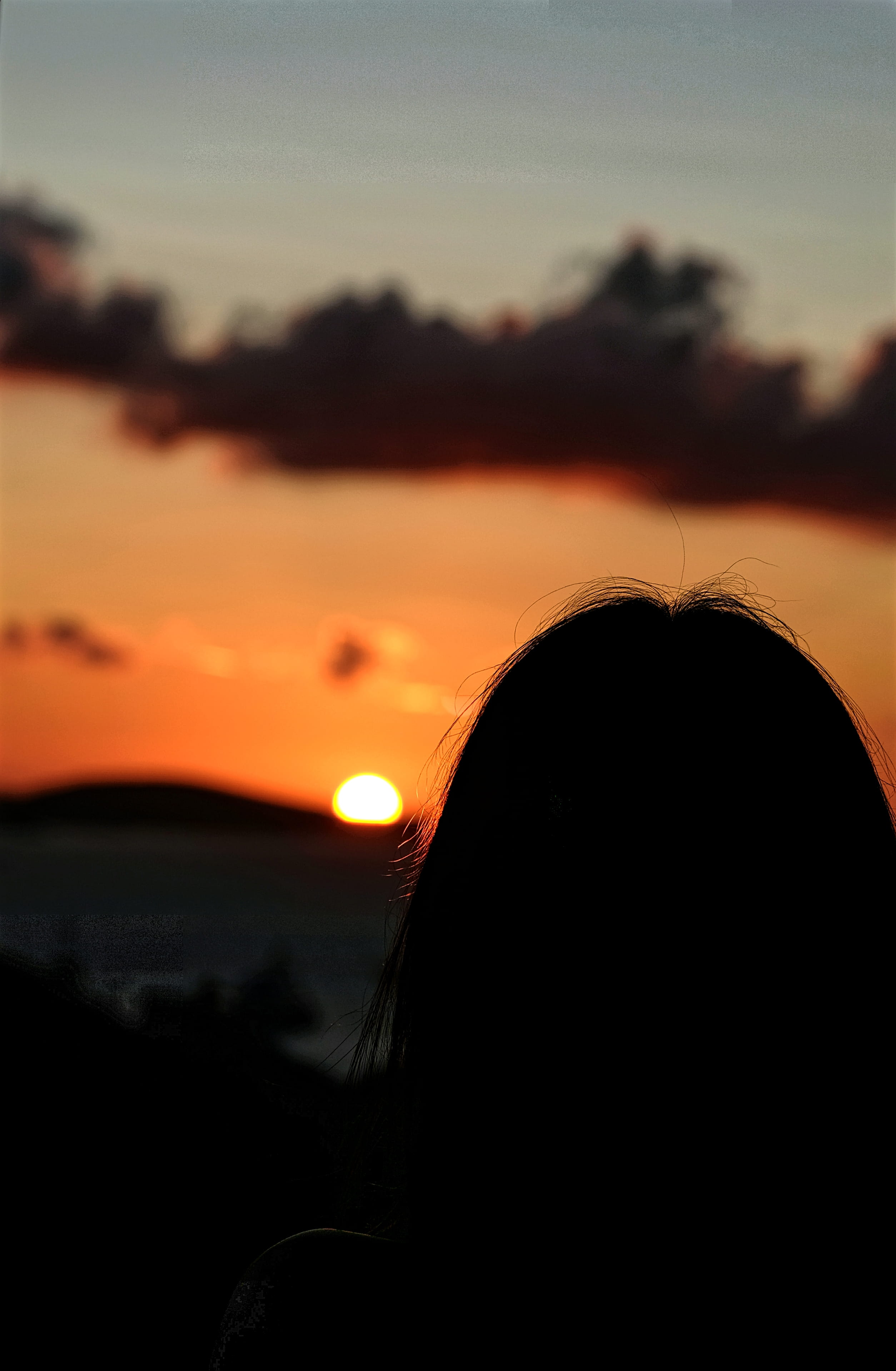 lifestyles, girl, mountains, woman, cloud, seascape, portrait, headshot, outdoors, sun, close-up, land, sky, one person, leisure activity, cloud - sky, Phone HD Wallpaper