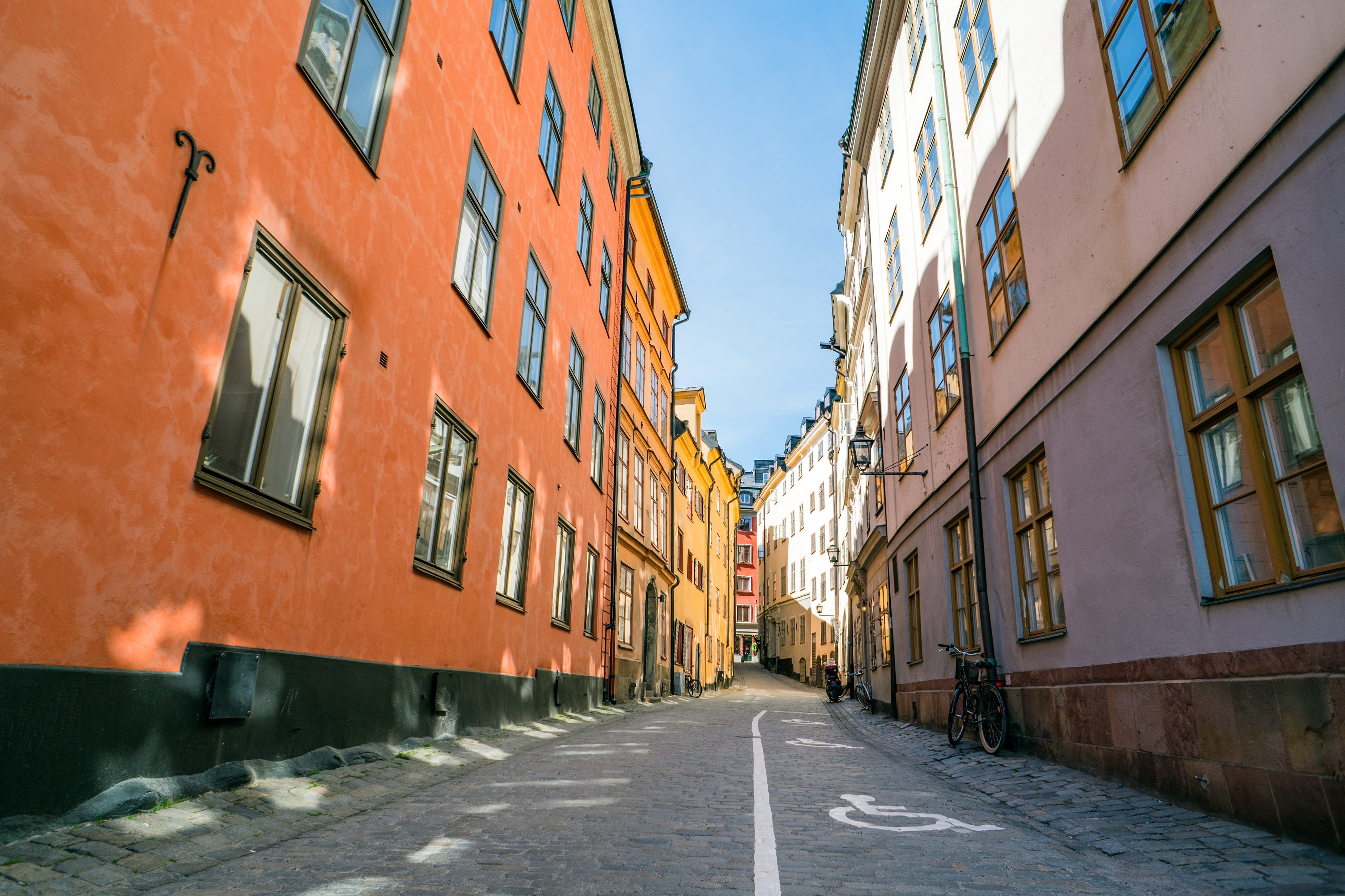 built structure, residential district, historical, downtown, outdoor, urban Scene, buildings, building, alley, stan, european, no people, swedish, old, HD Wallpaper