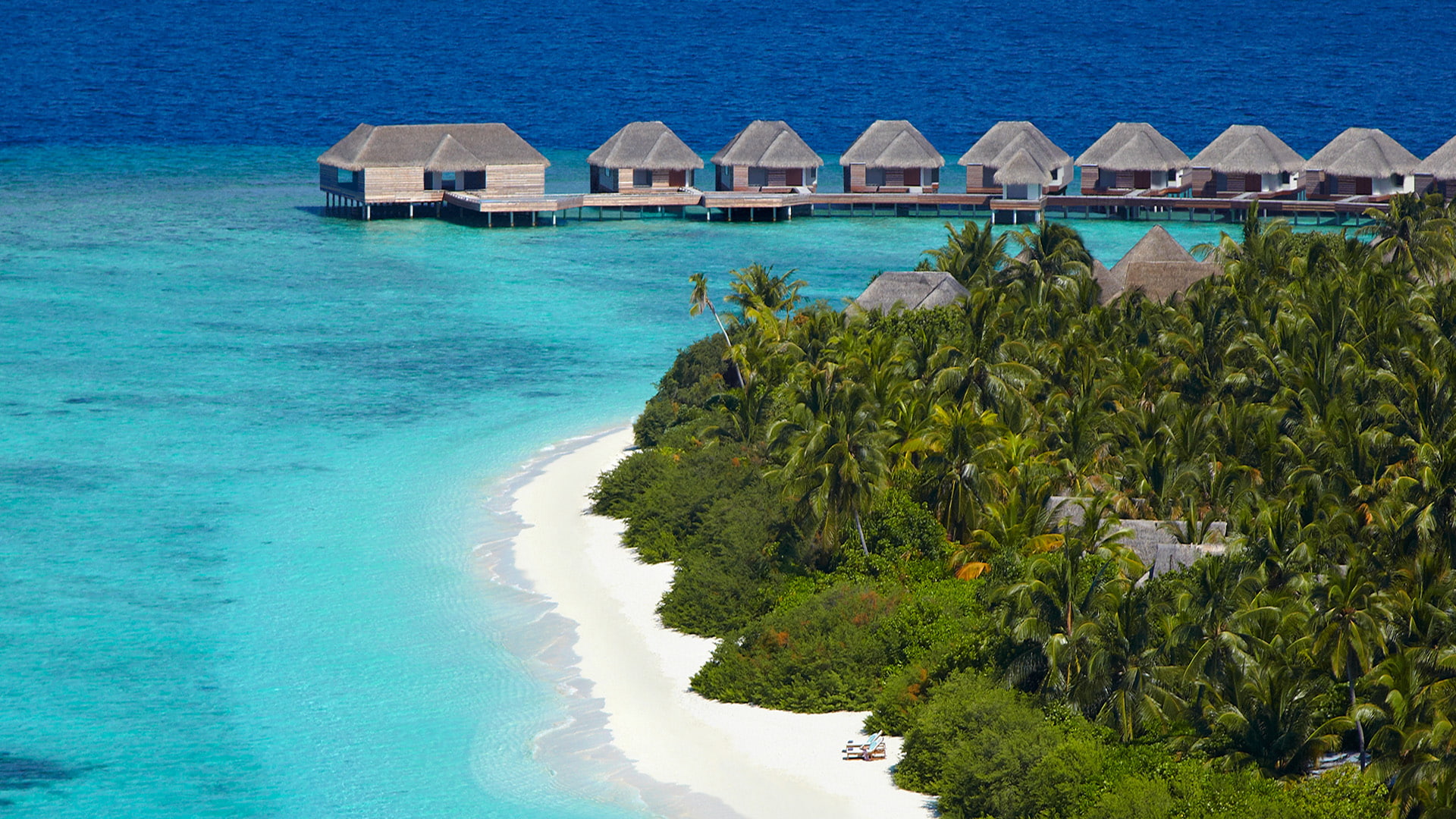 baa, 1080P, air, atoll, dusit, thani, view, maldives, beach, resort, HD Wallpaper