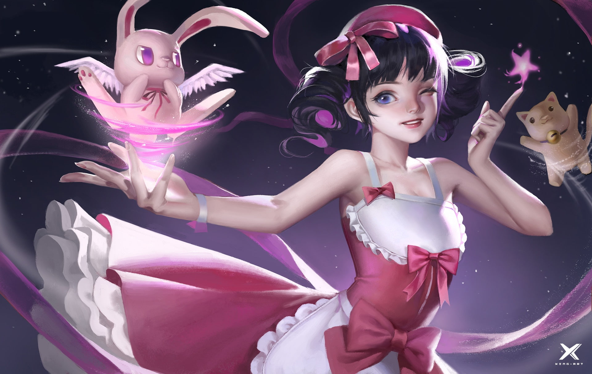 1080P, The sixth - term role boutique class-students work, Star Academy, anime, pet, the game, magic, HD Wallpaper