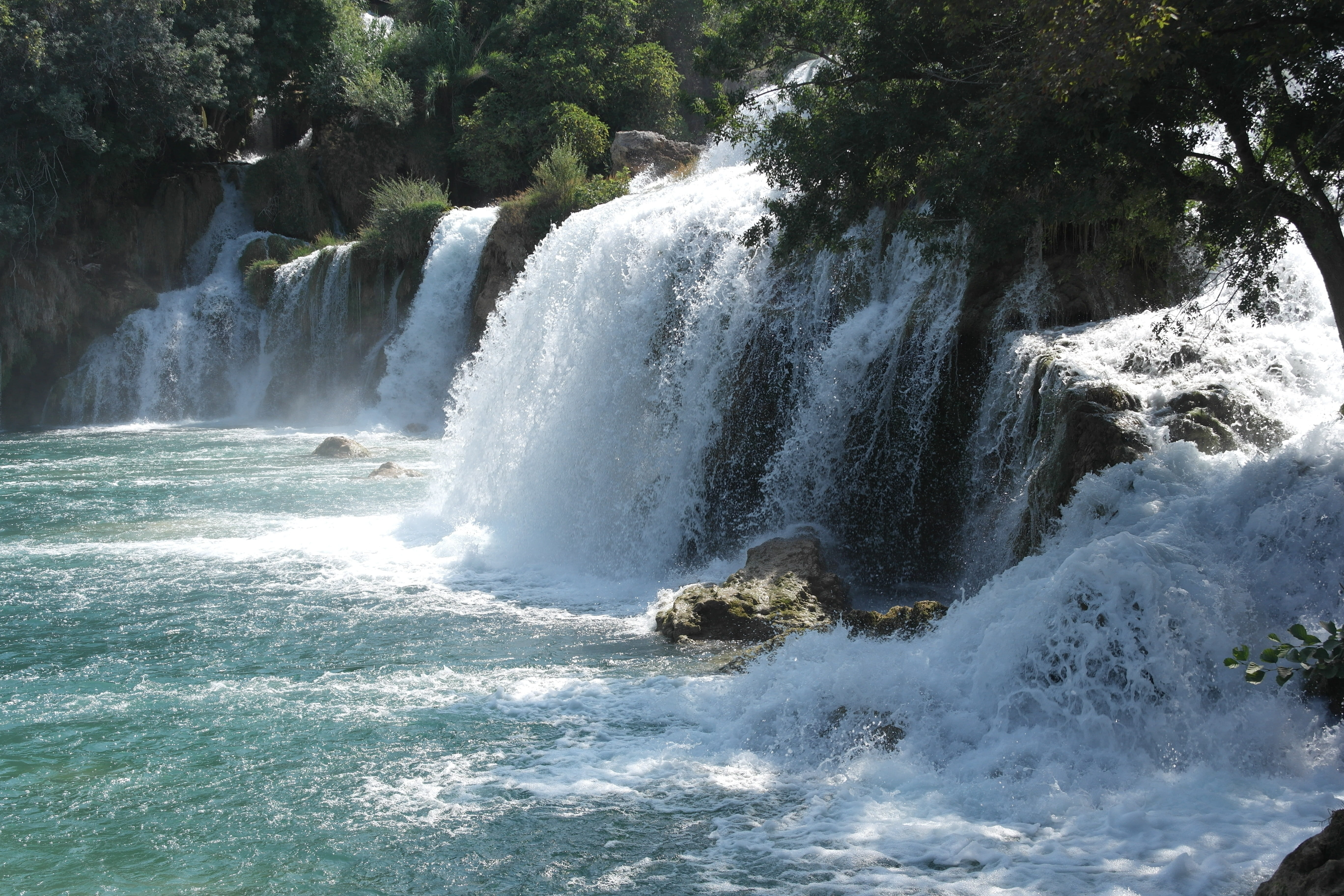 water, power in nature, power, forest, 5K, flowing water, Waterfall, outdoors, scenics - nature, trip, nature, motion, Krka, beauty in nature, falling water, HD Wallpaper