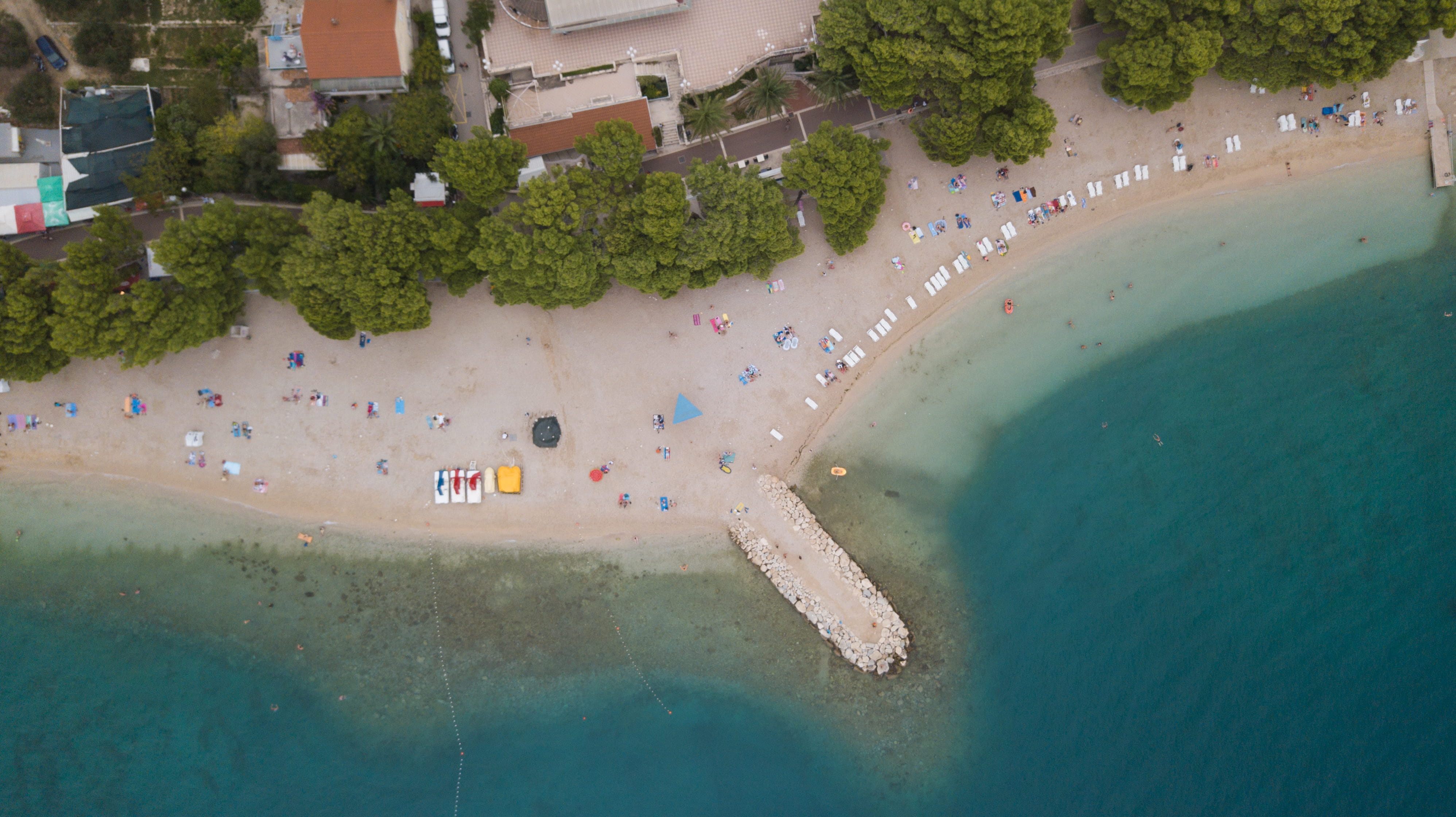 photography, mode of transportation, nature, architecture, built structure, building exterior, drone view, island, terrace, shore, ocean, vacation, croatia, HD Wallpaper