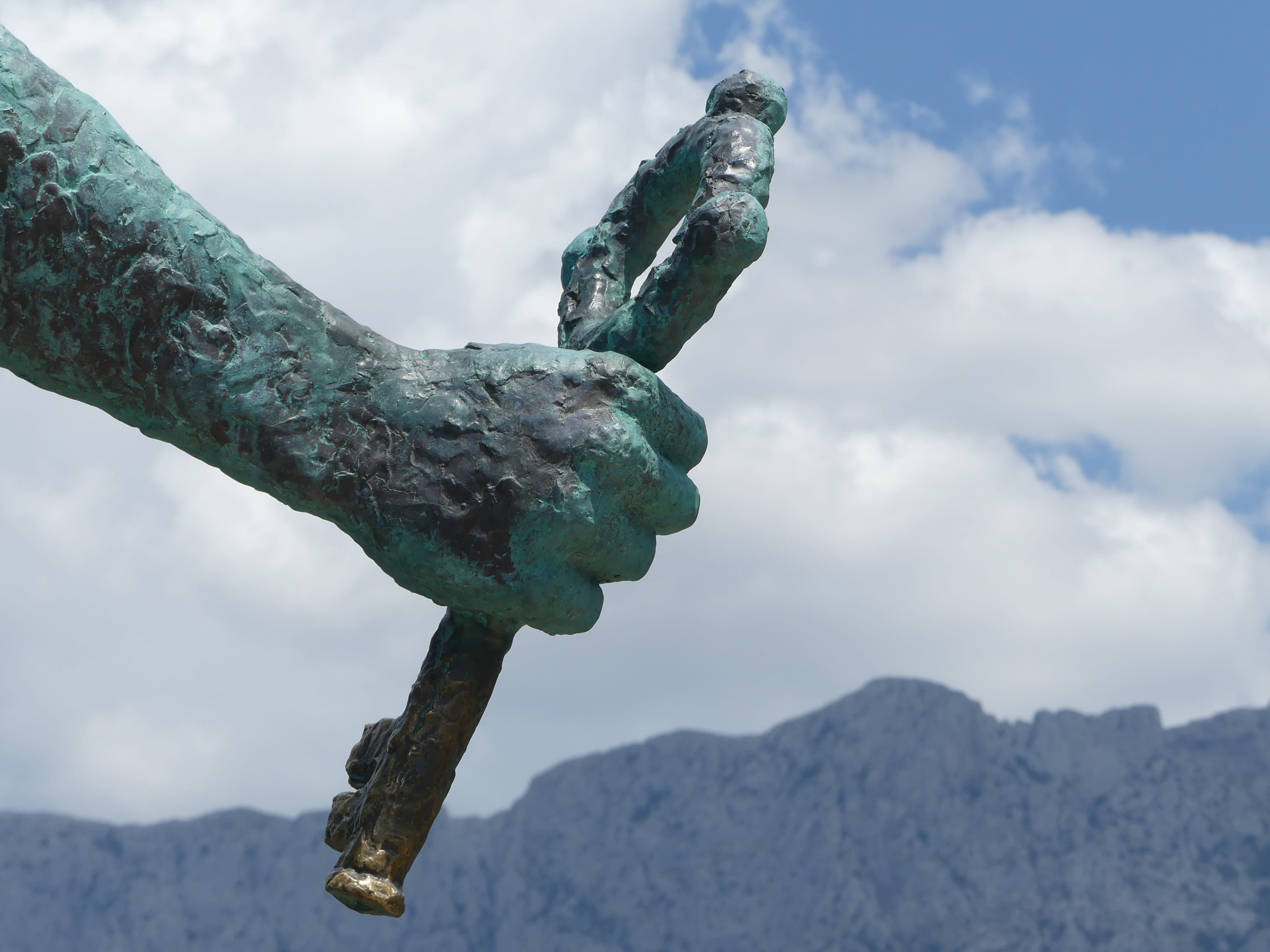 no people, plant, croatia, close-up, saint peter, cloud - sky, dalmatia, 4K, religion, cold temperature, sculpture, christianity, the statue, statue, faith, HD Wallpaper