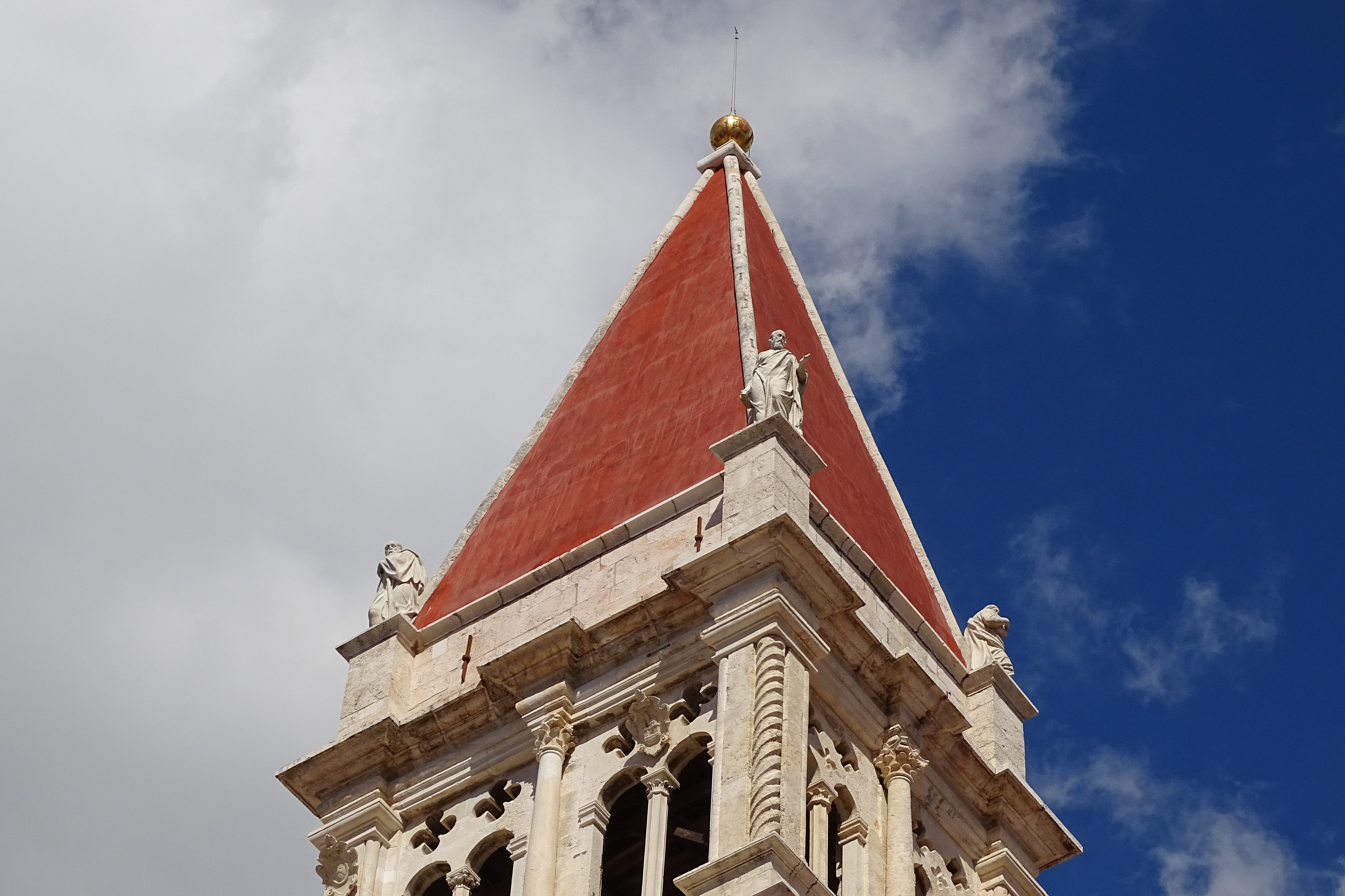 city, trogir, architectural column, building exterior, croatia, city gate, the past, day, architecture, steeple, no people, belief, 5K, religion, church, HD Wallpaper