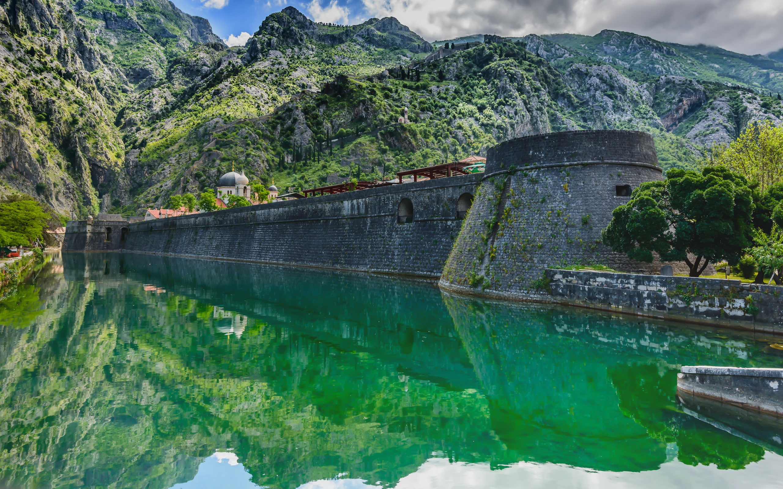 kotor, town, montenegro, 2K, walls, HD Wallpaper
