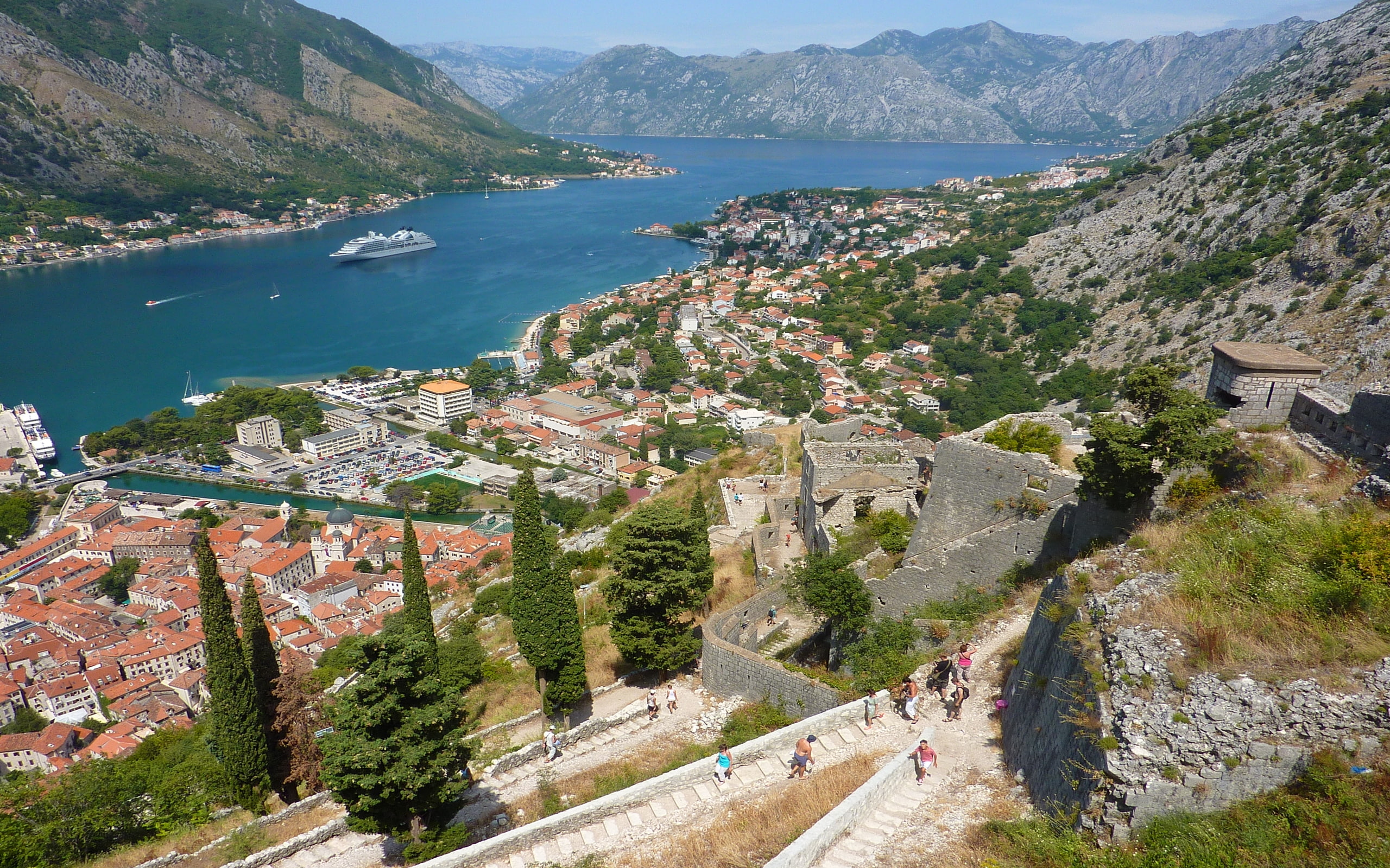 bay, desktop, kotor, montenegro, 2K, hd, HD Wallpaper