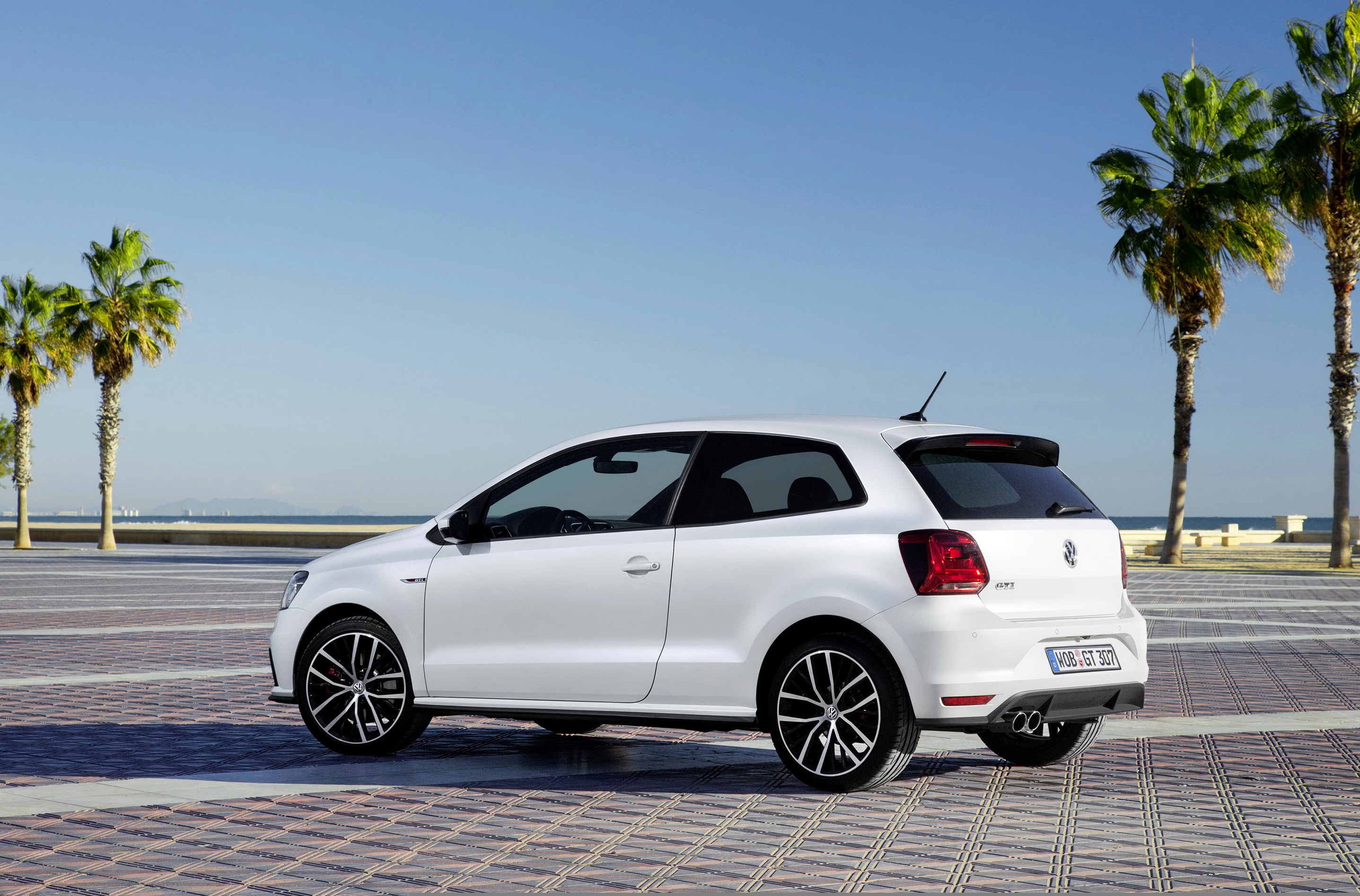 white, 2014, side, Volkswagen, 2K, Polo GTI, photo, car, HD Wallpaper