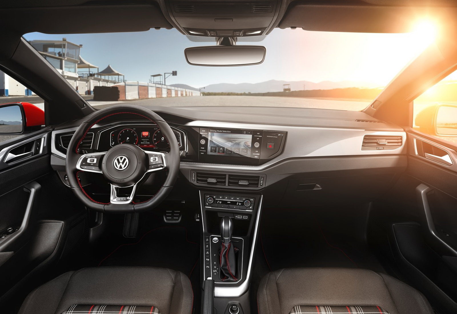 polo, indoors, car interior, transportation, sunlight, 720P, land vehicle, motor vehicle, volkswagen, driving, gearshift, steering wheel, control, control panel, HD Wallpaper