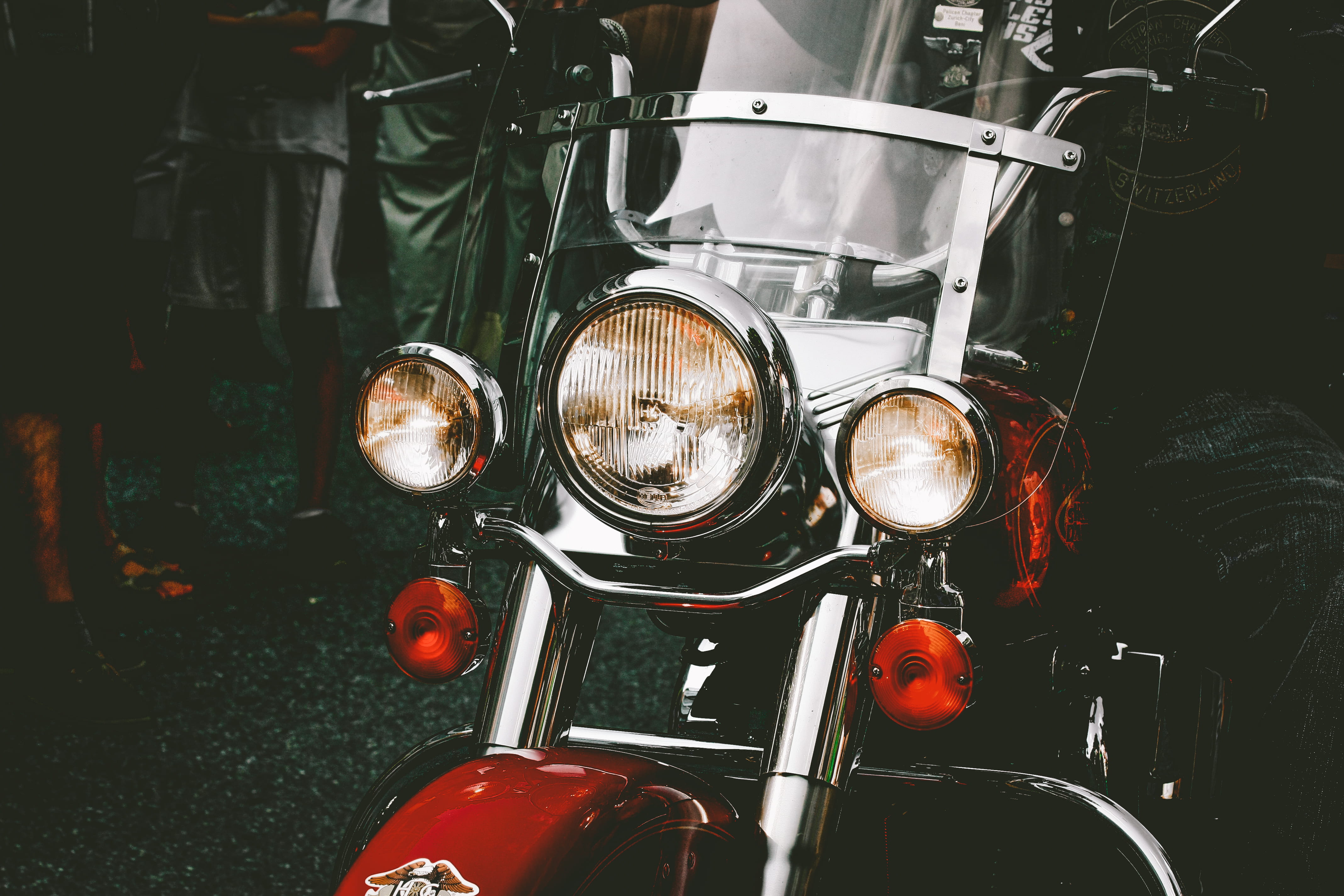 still life, motor vehicle, land vehicle, lights, focus, transportation system, headlight, transportation, machine, touring, focus on foreground, mode of transportation, HD Wallpaper