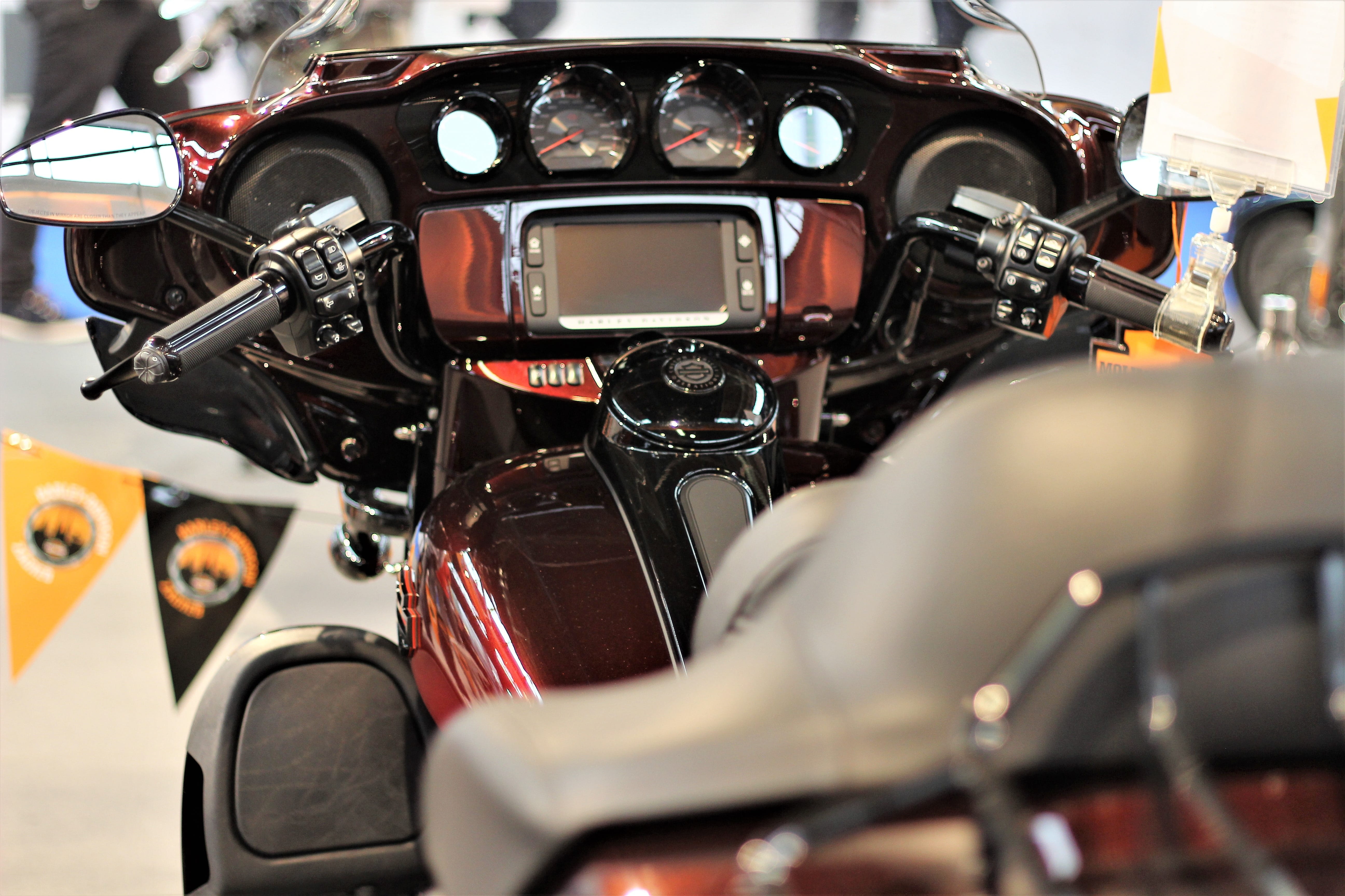 instruments, mode of transportation, horsepower, motorbike harley davidson, metal, chrome, close-up, technology, motorcycle, public show, speed, transportation, HD Wallpaper